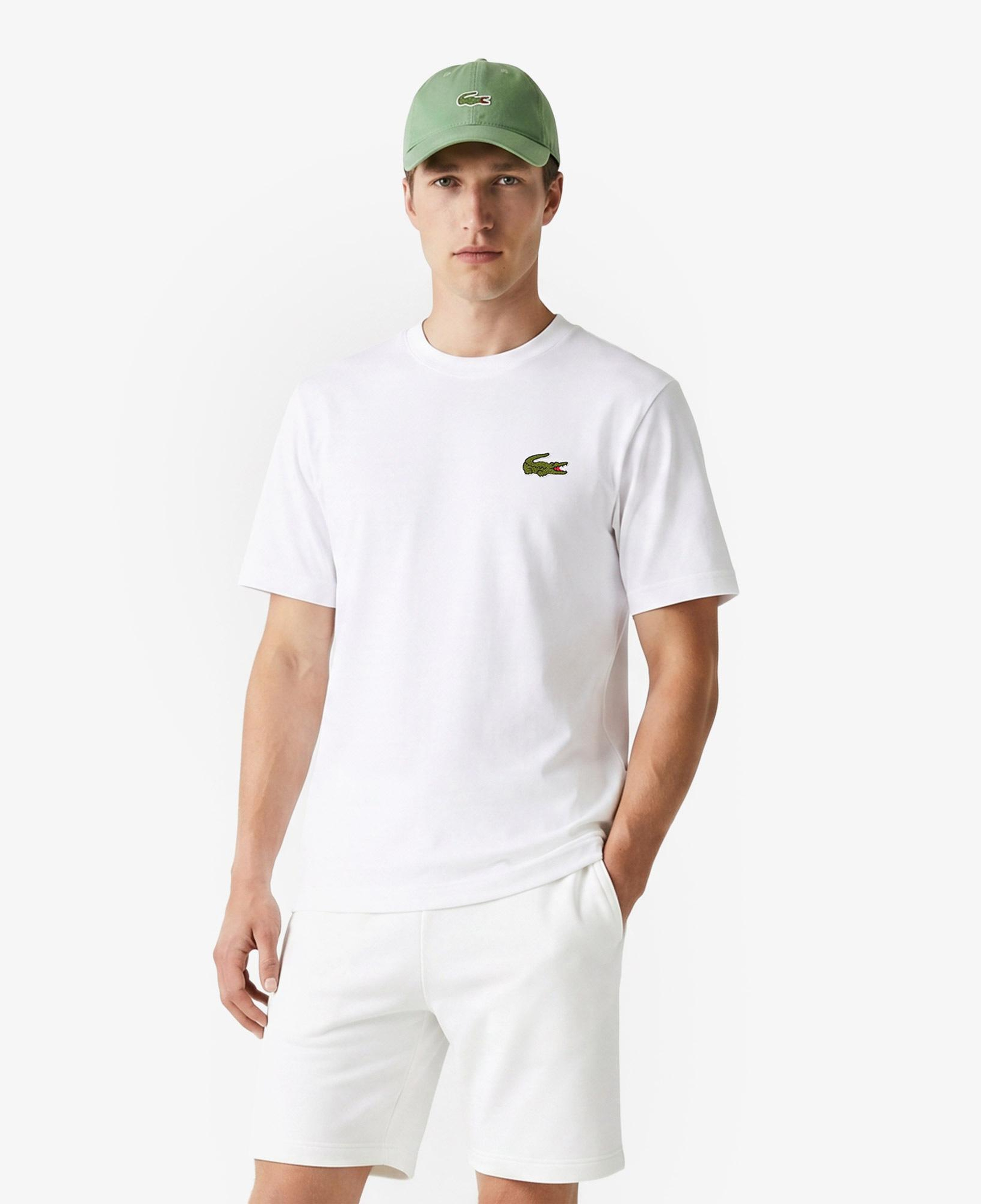 Lacoste Unisex Loose Fit Bisiklet Yaka Beyaz T-Shirt