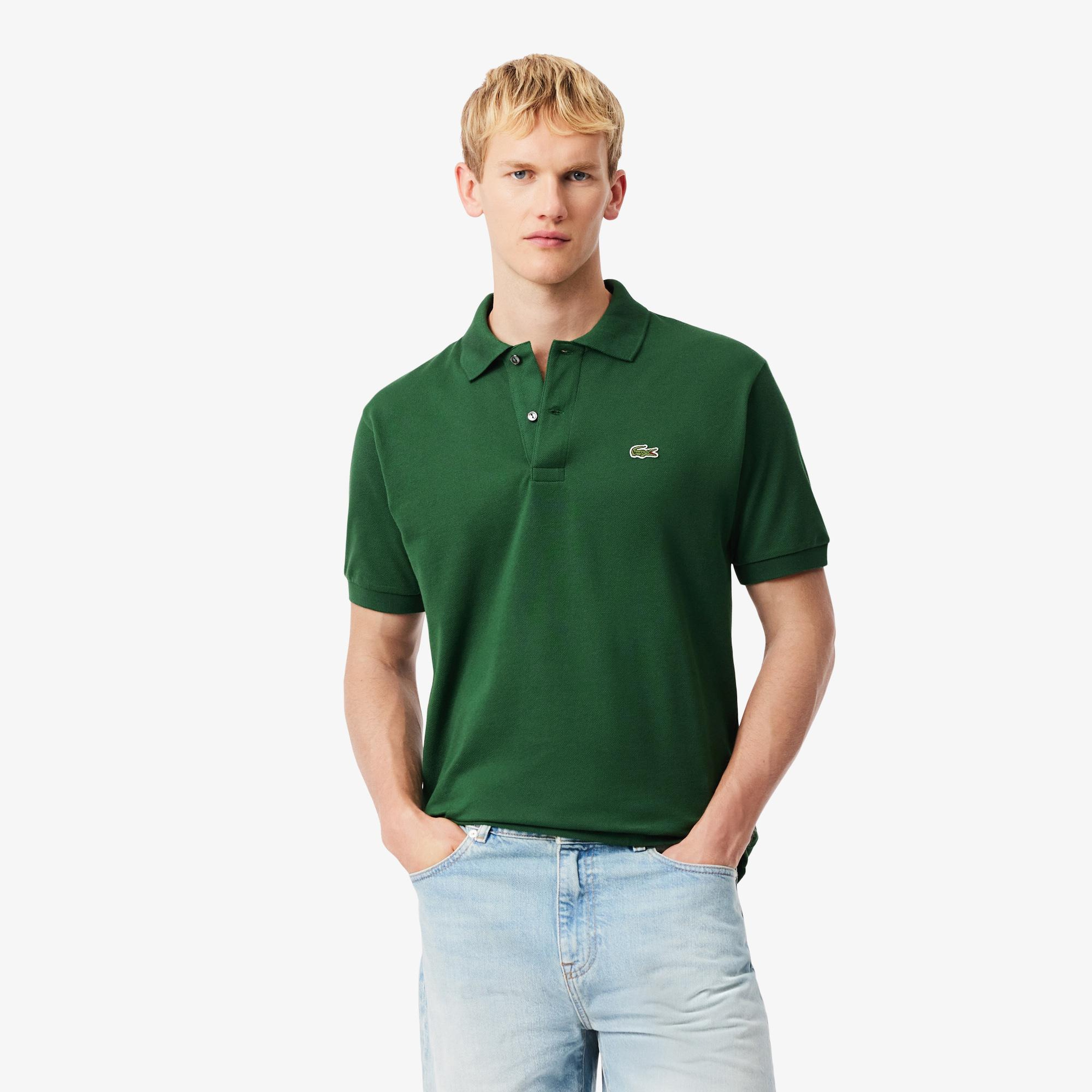 L.12.12 Erkek Classic Fit Yeşil Polo