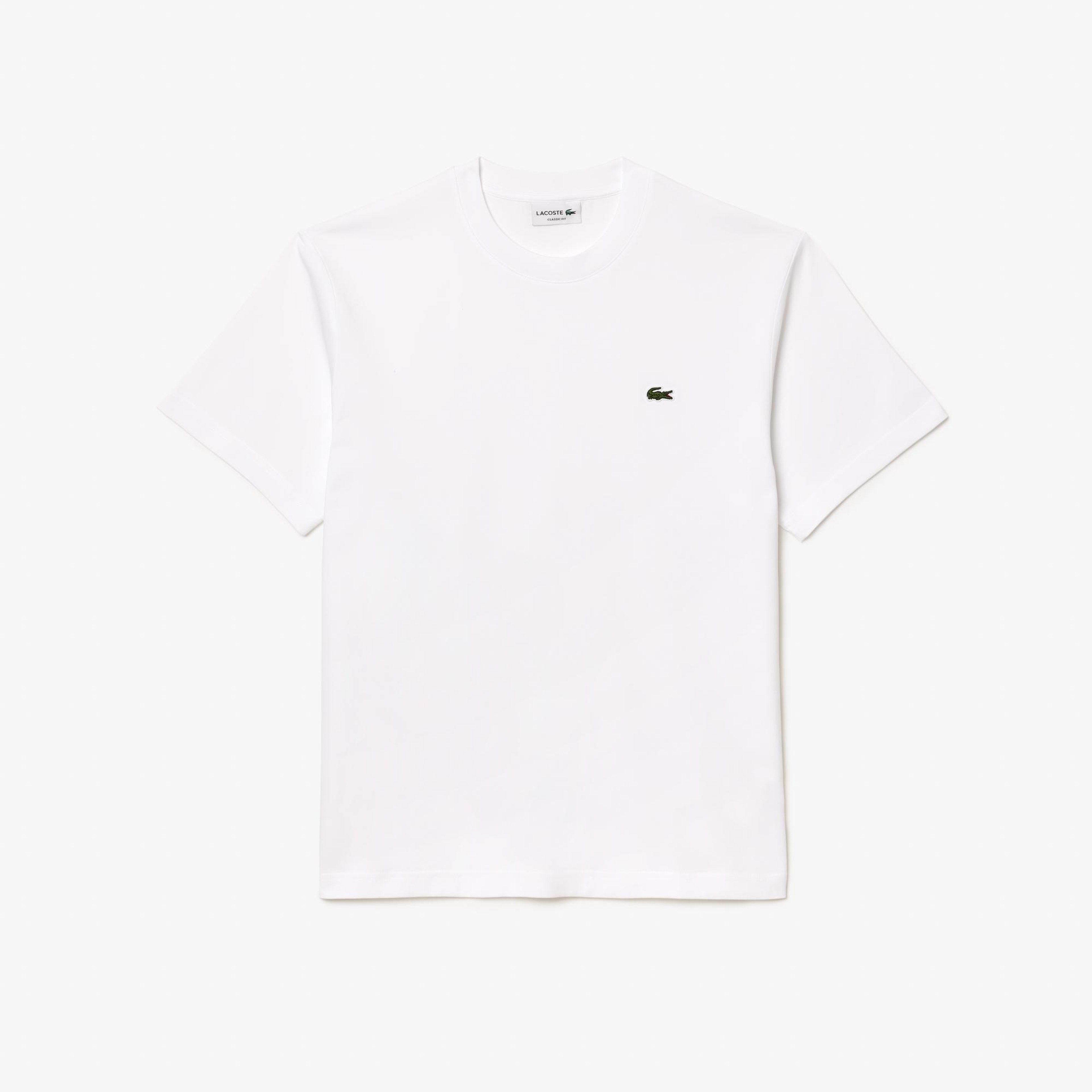 Erkek Classic Fit Bisiklet Yaka Beyaz T-Shirt