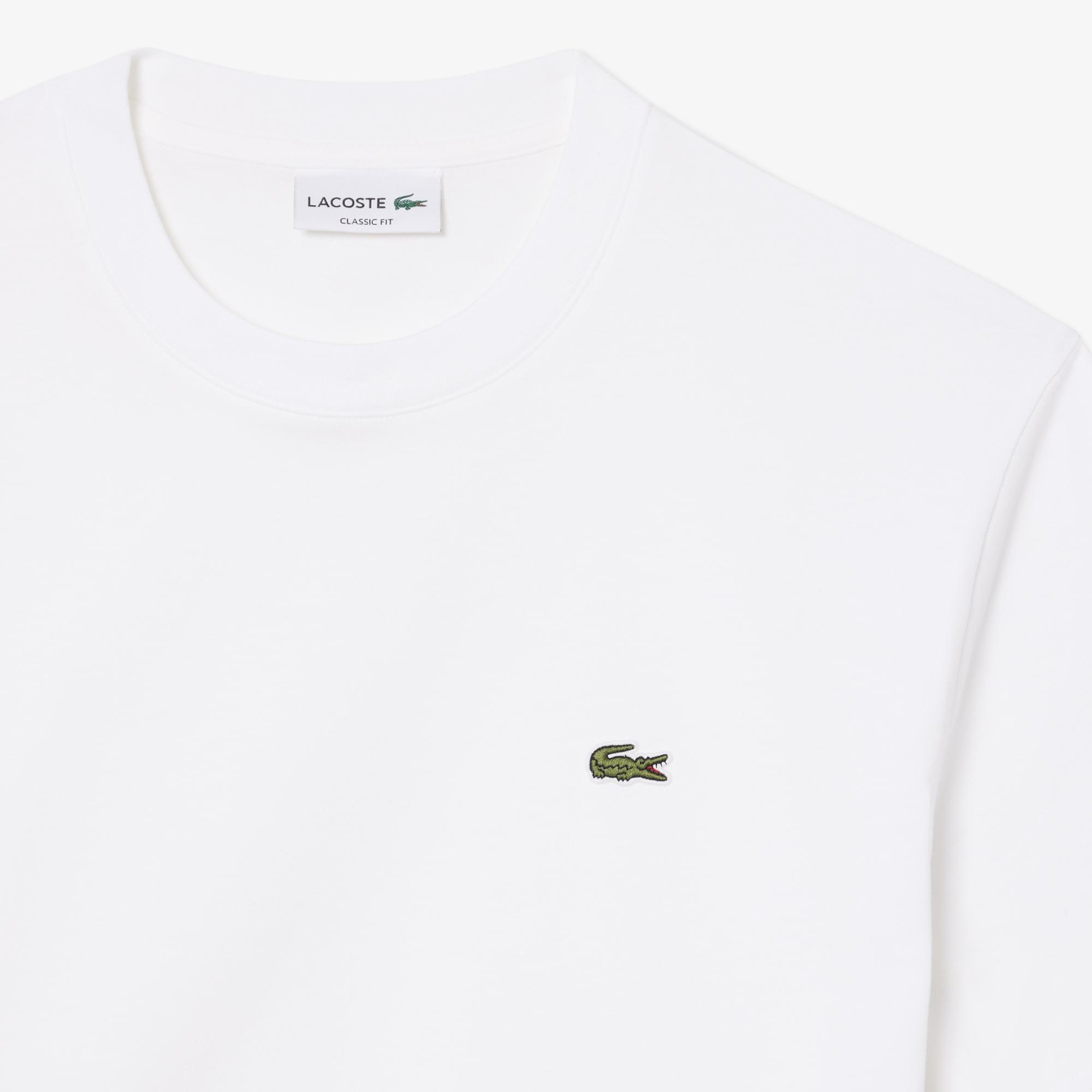 Erkek Classic Fit Bisiklet Yaka Beyaz T-Shirt