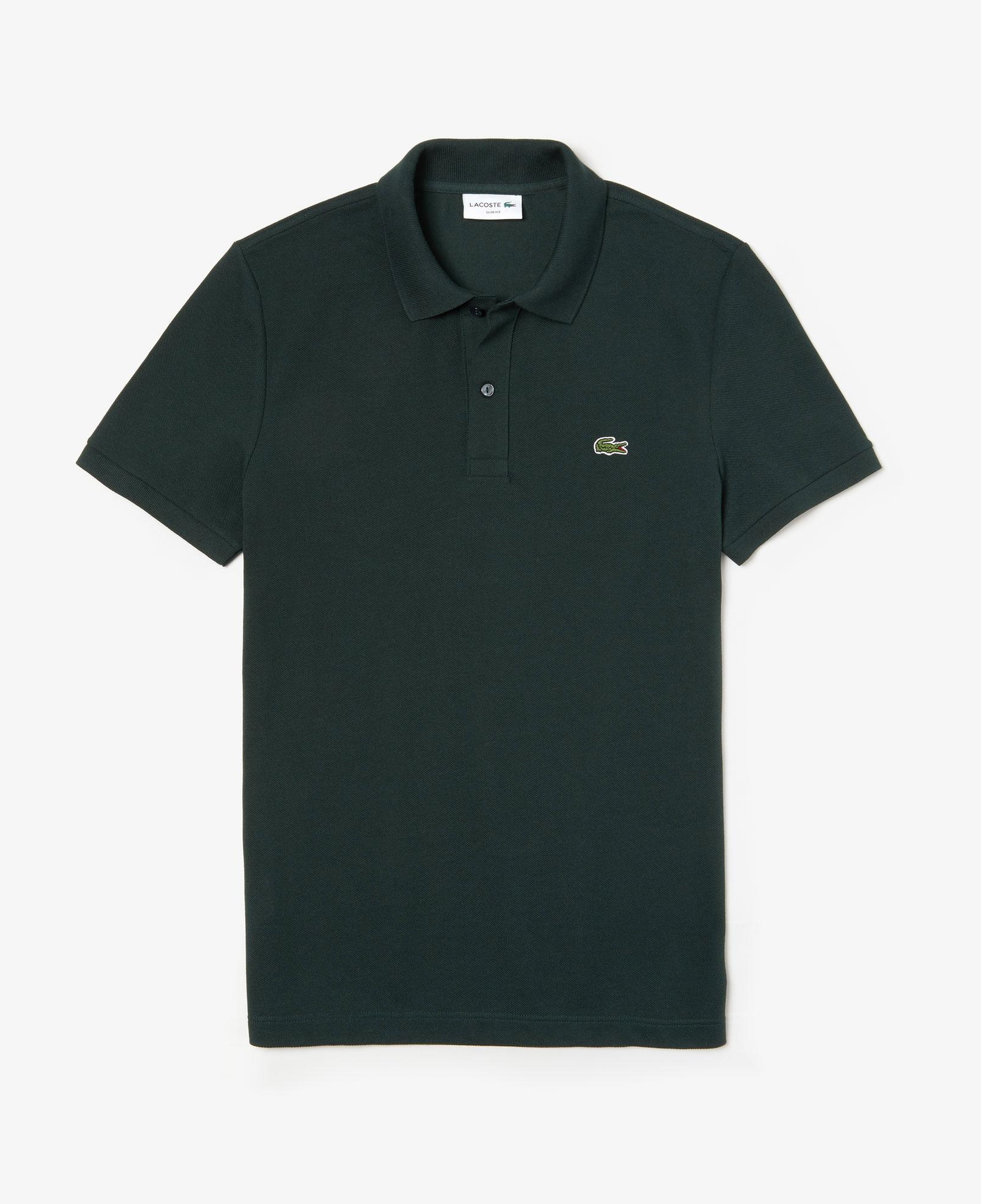 L.12.12 Erkek Slim Fit Koyu Yeşil Polo