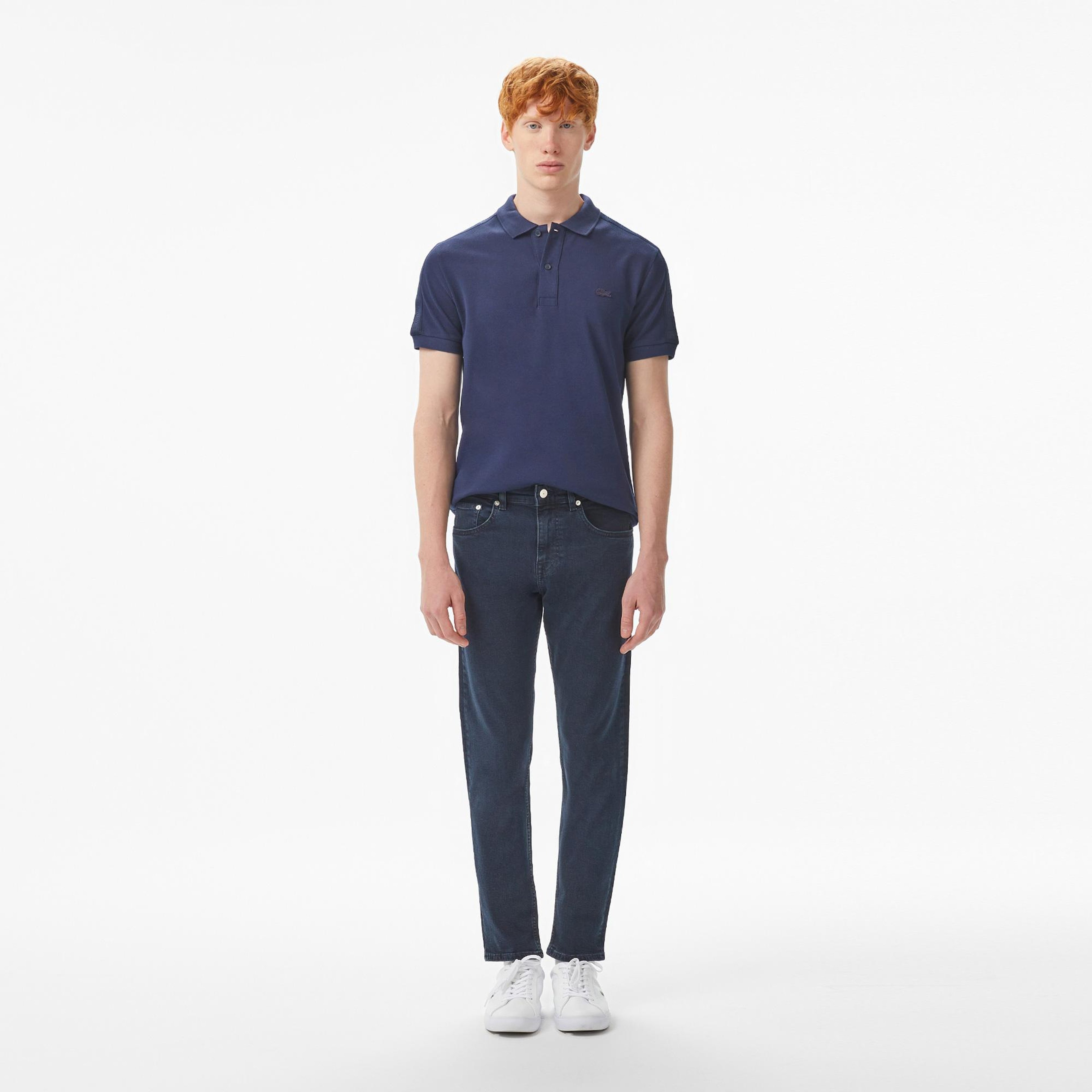 Erkek Slim Fit Mavi Jean Pantolon