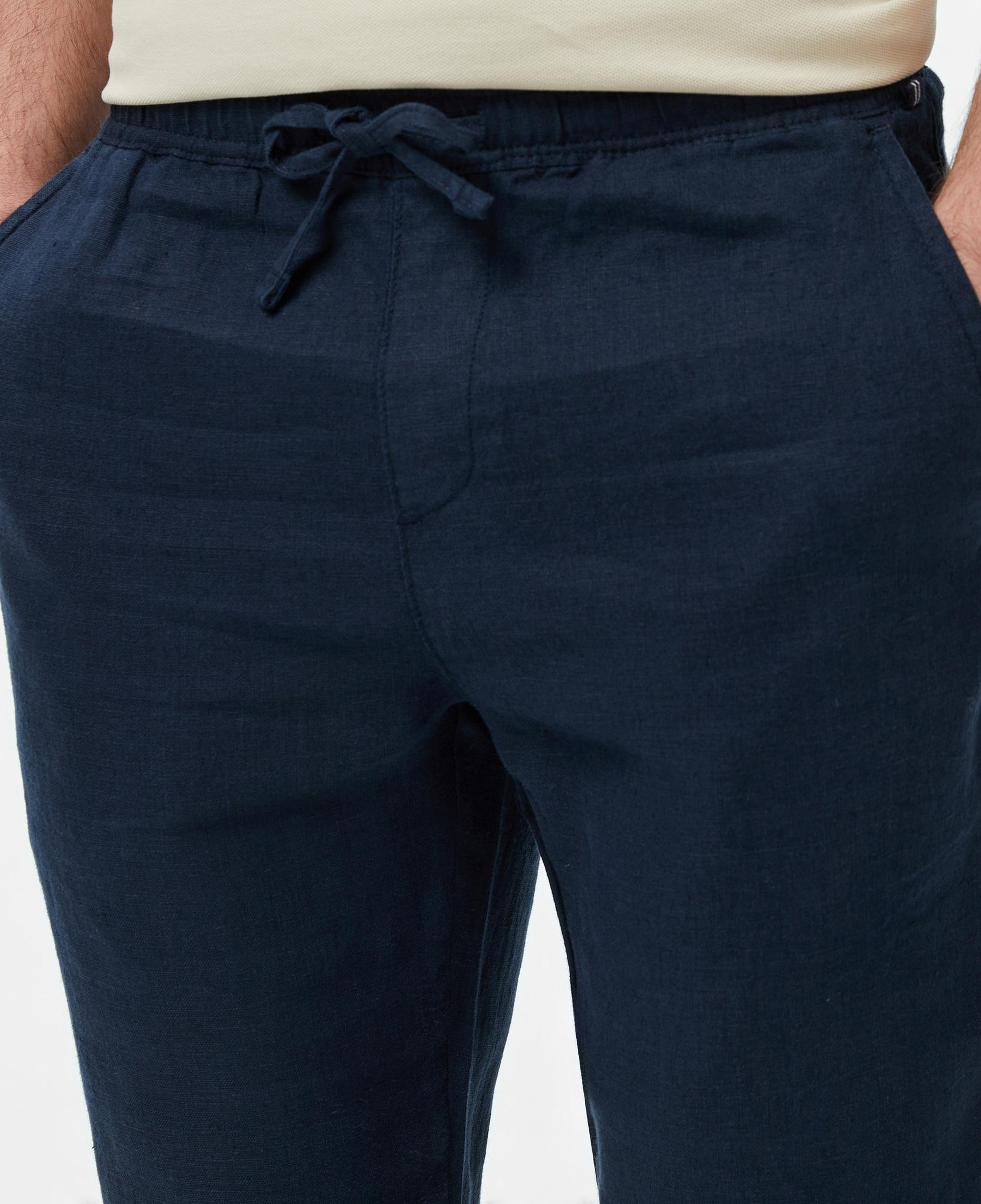 Nautica Erkek Lacivert Keten Jogger Pantolon
