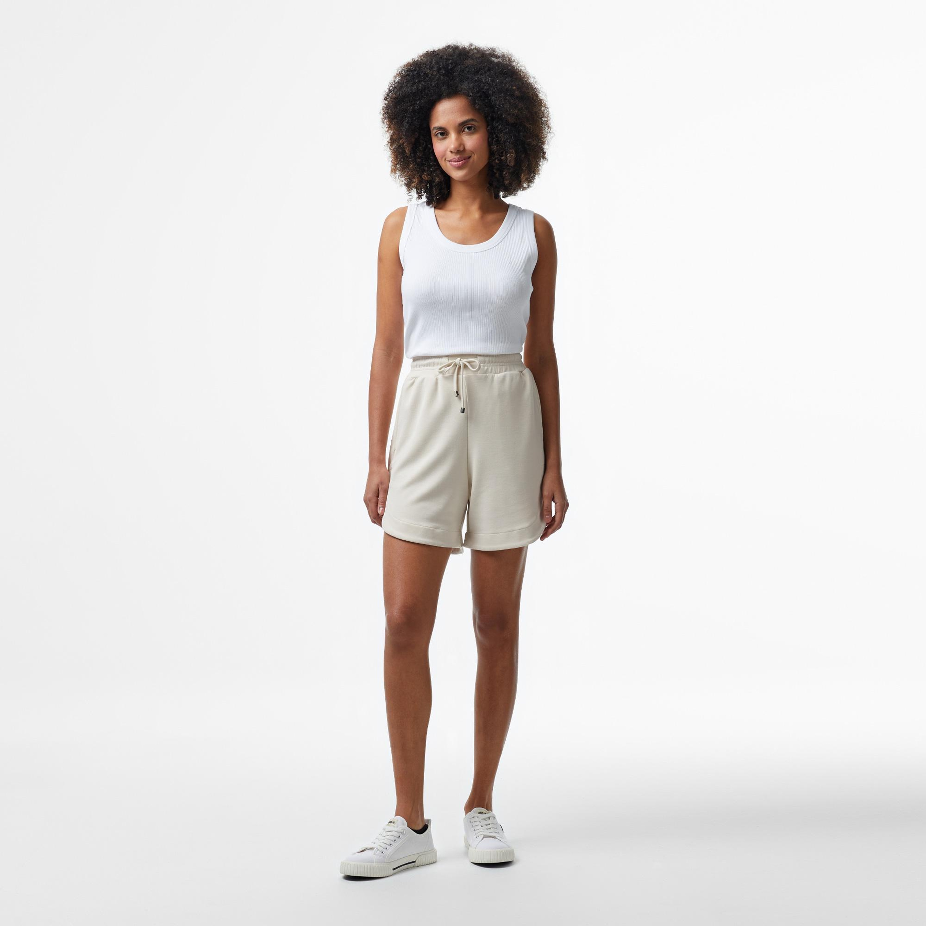 Nautica Kadın Krem Rengi Regular Fit Şort