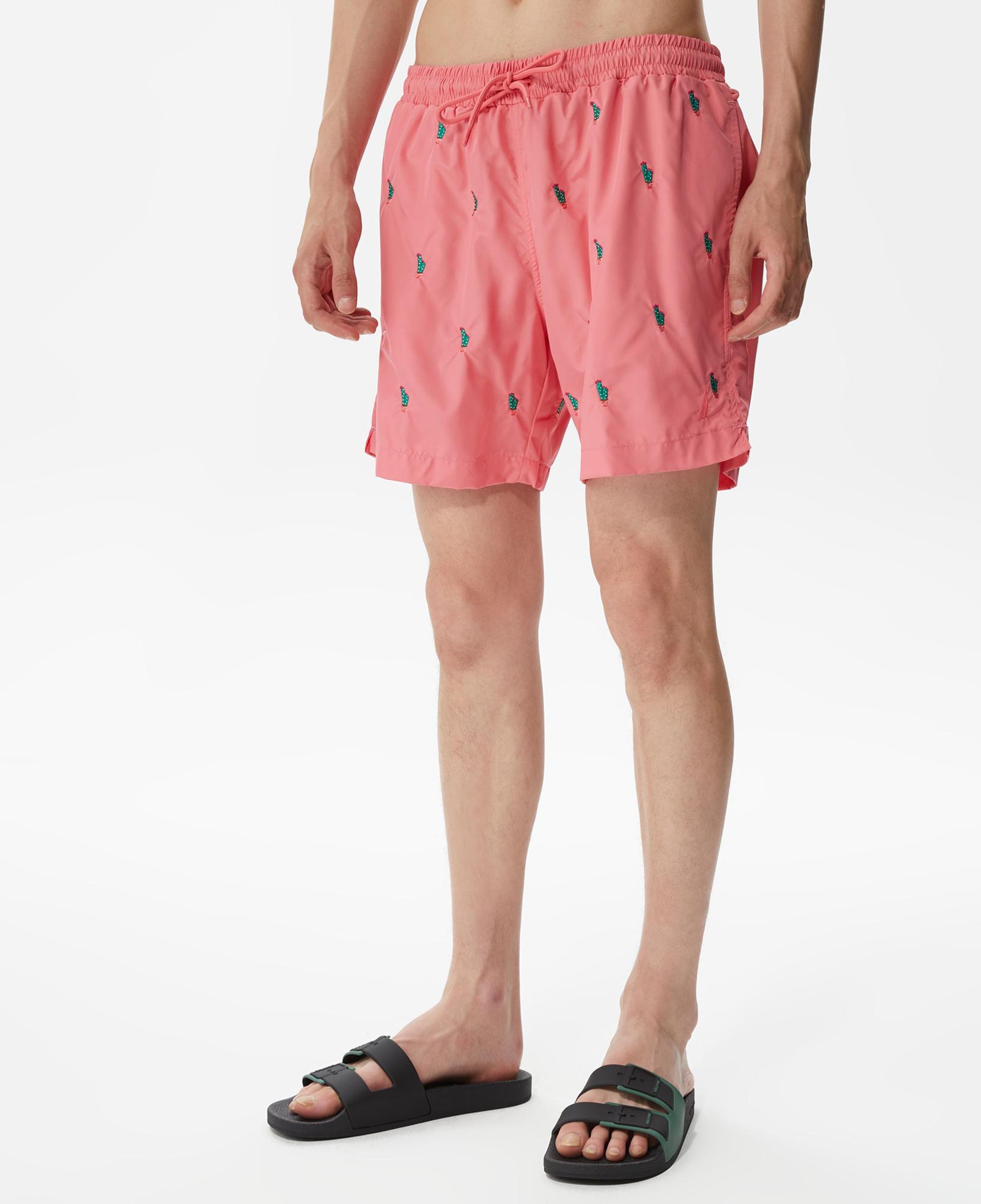 Nautica Erkek Pembe Desenli Deniz Şortu
