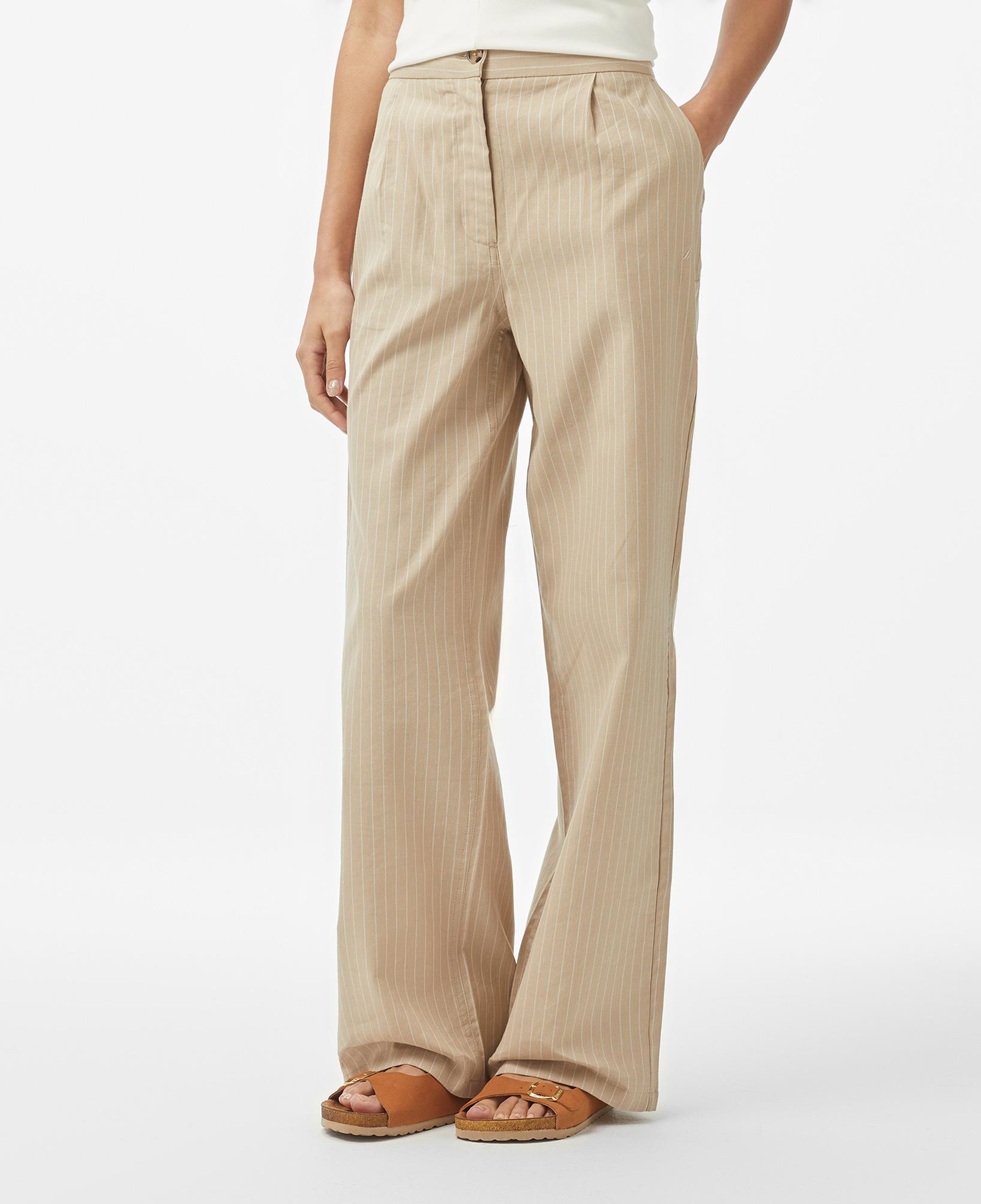 Nautica Kadın Bej Regular Fit Pantolon