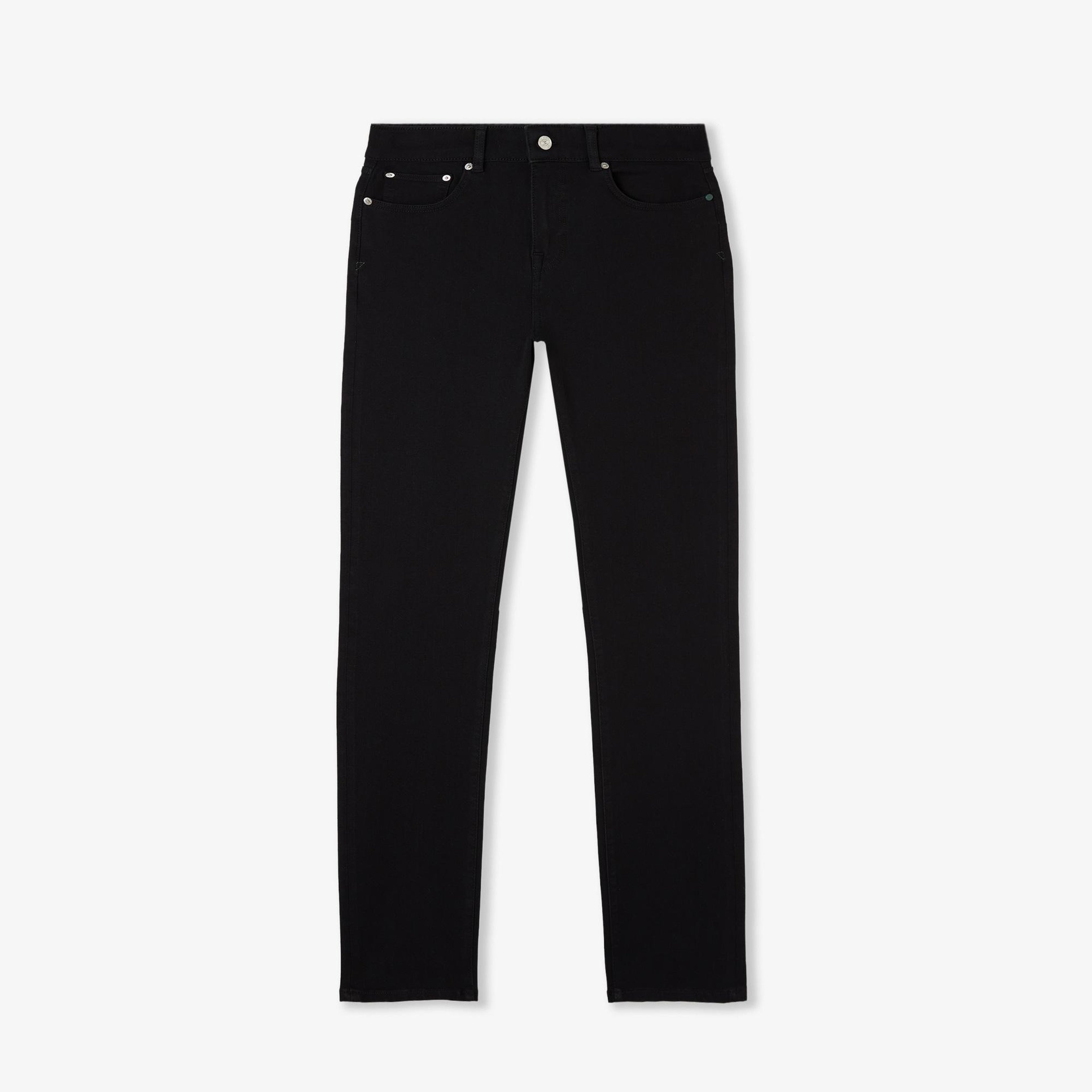 Erkek Slim Fit Siyah Jean Pantolon