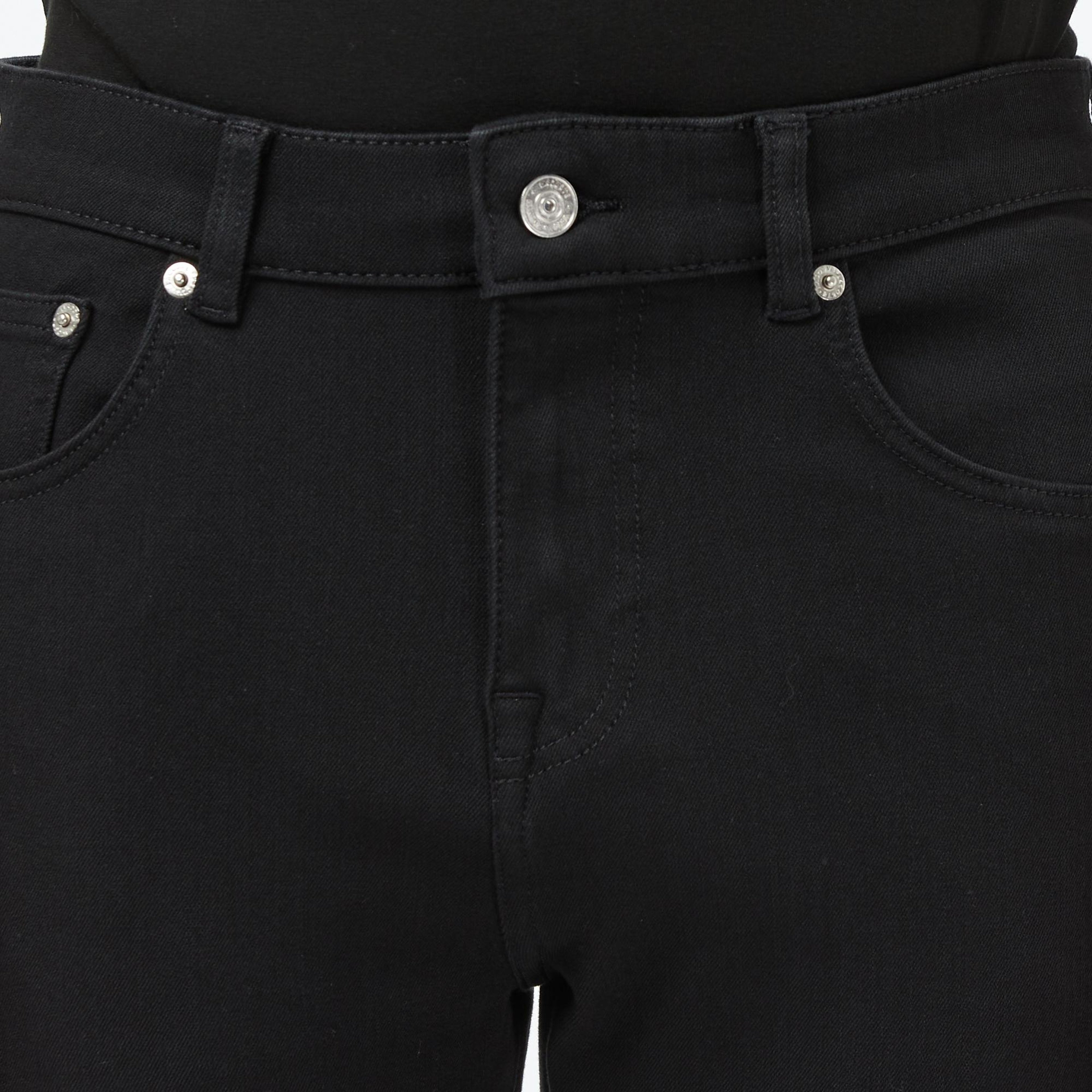 Erkek Slim Fit Siyah Jean Pantolon