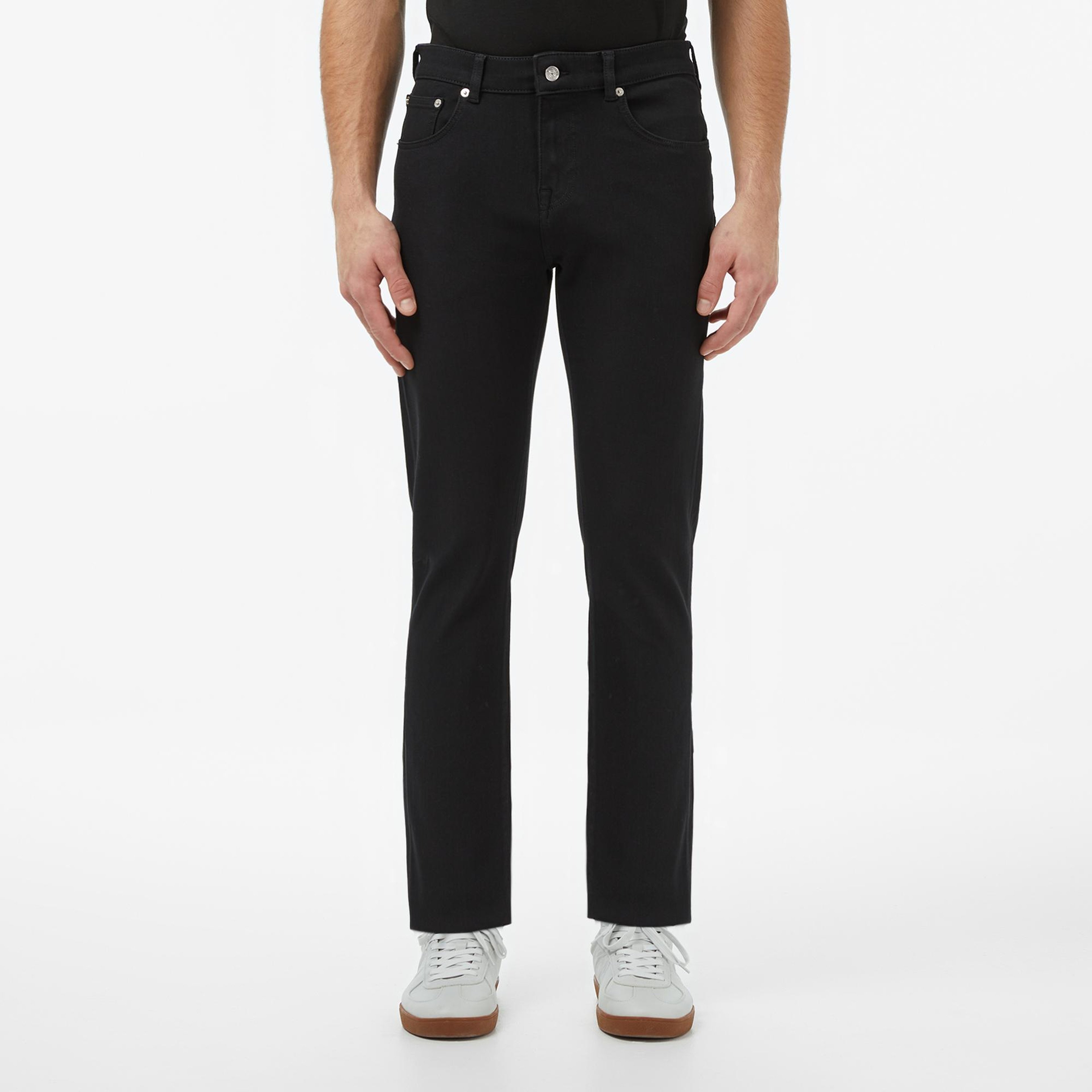 Erkek Slim Fit Siyah Jean Pantolon