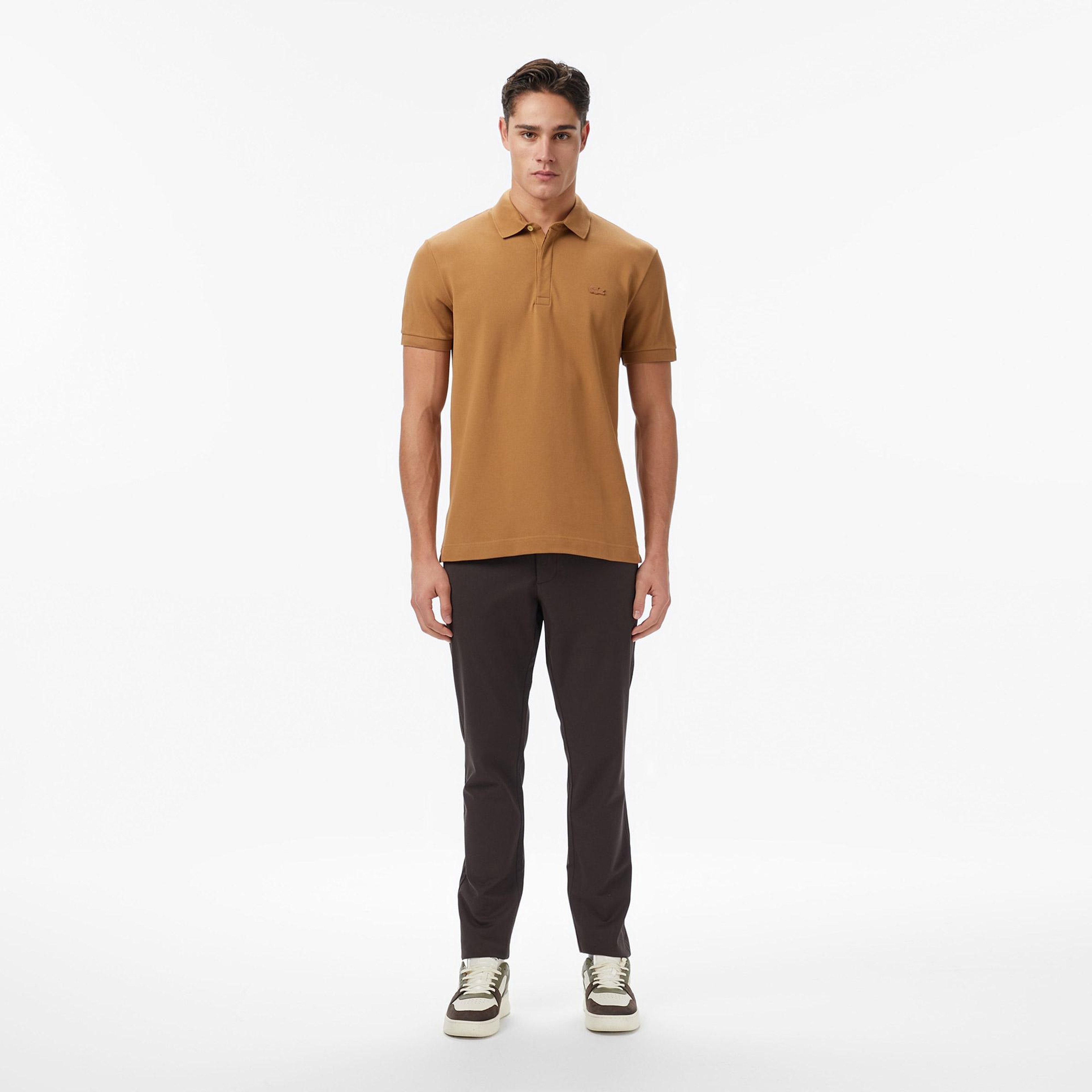 Lacoste Erkek Slim Fit Kahverengi Chino Pantolon