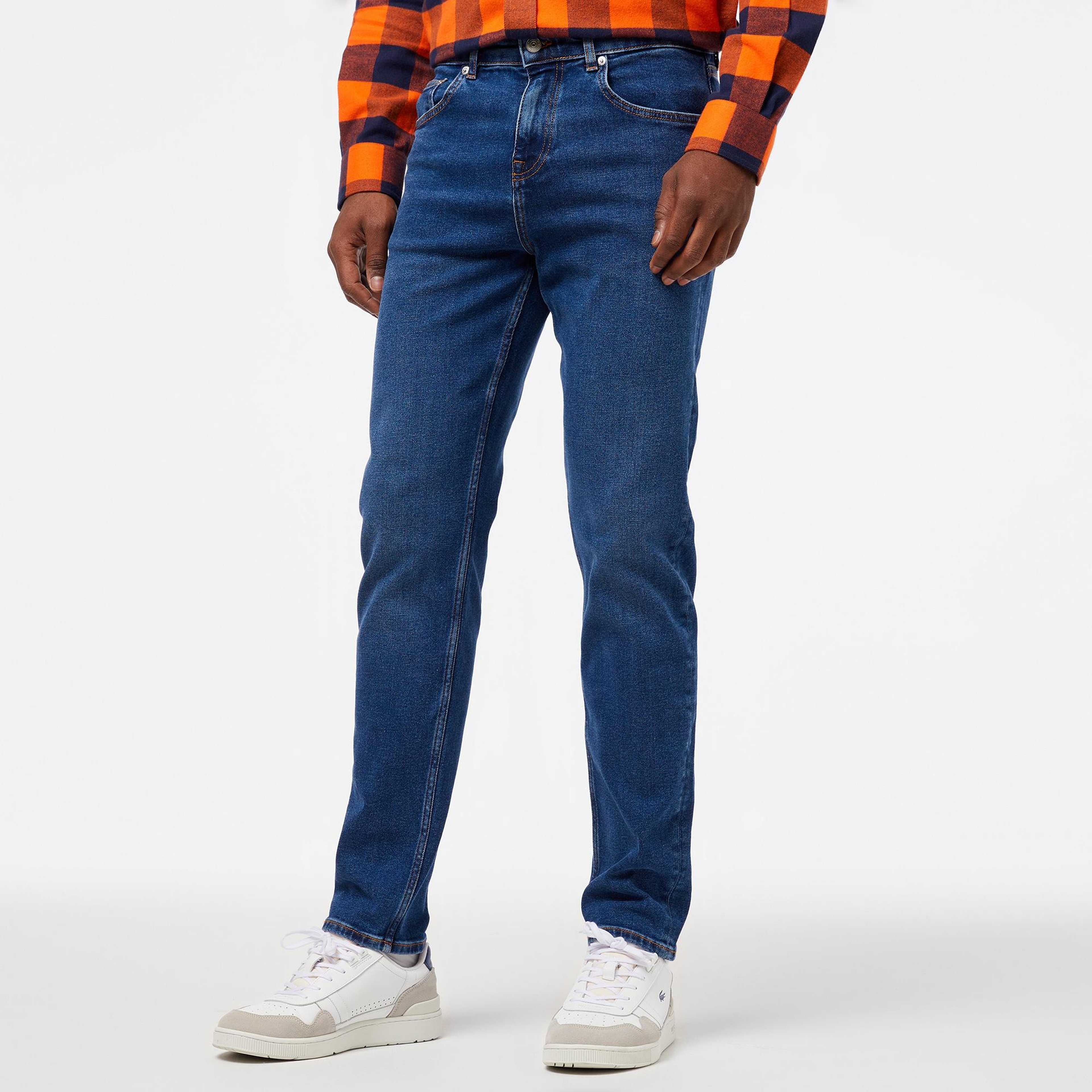 Erkek Regular Fit Koyu Mavi Jean Pantolon