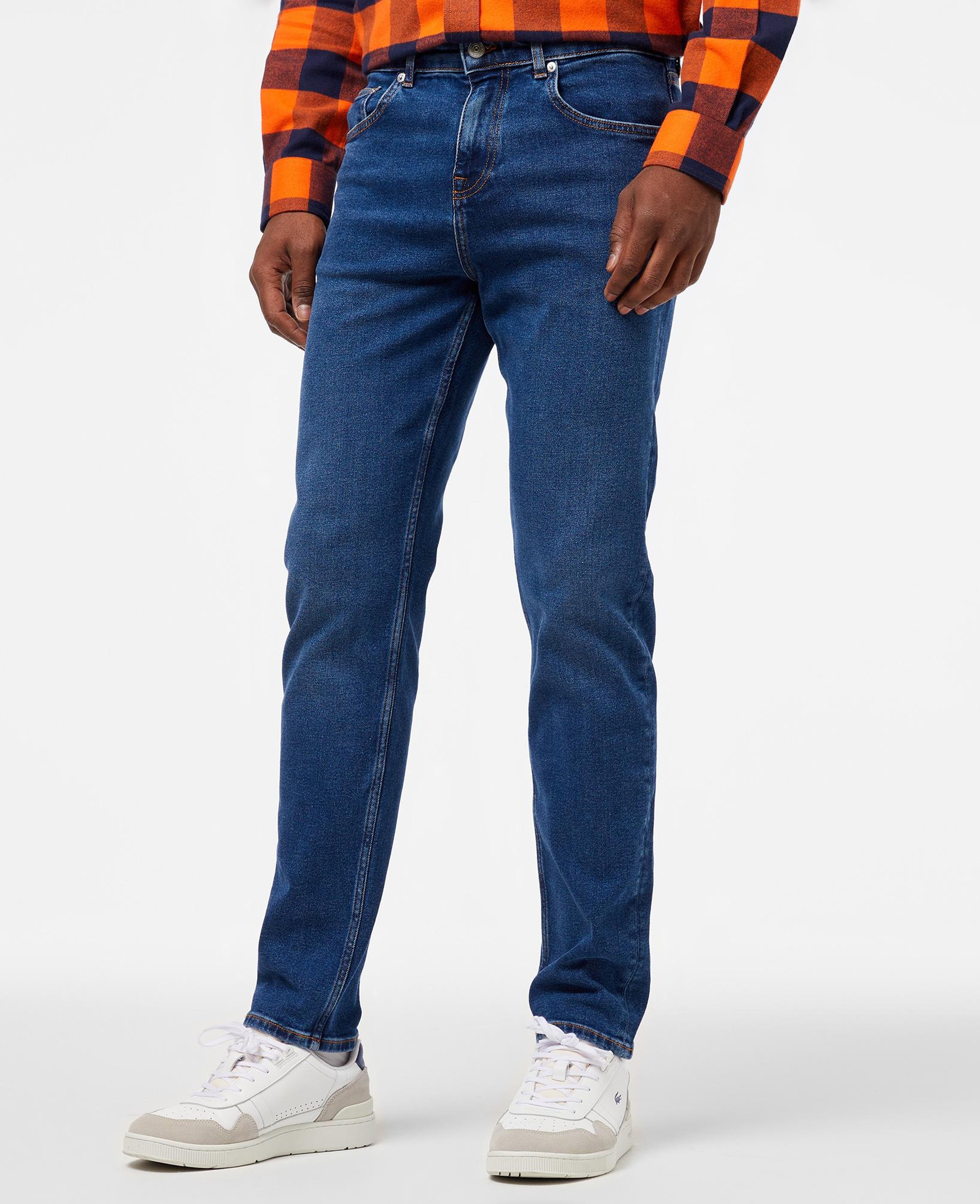 Erkek Regular Fit Koyu Mavi Jean Pantolon