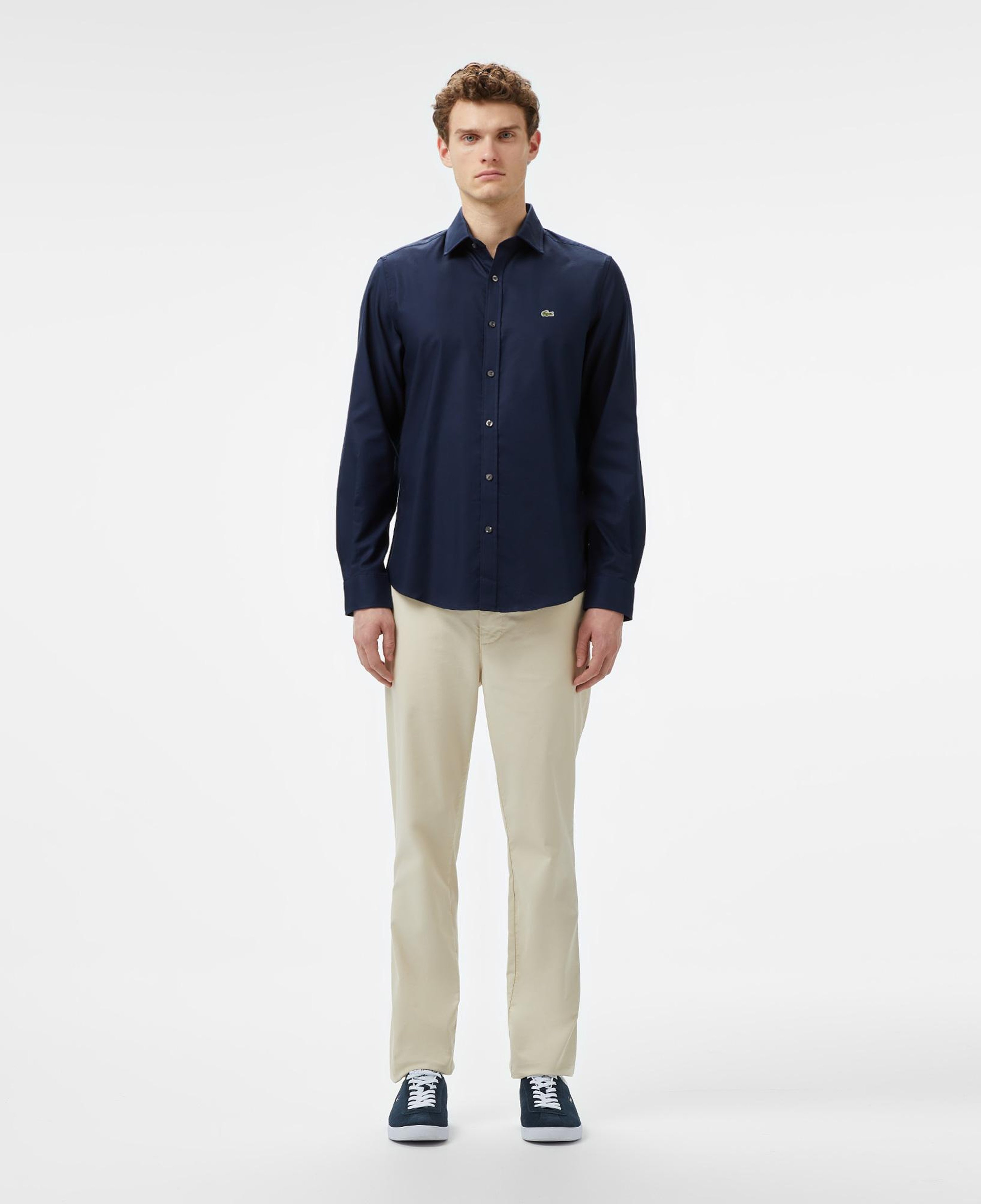 Erkek Slim Fit Lacivert Gömlek