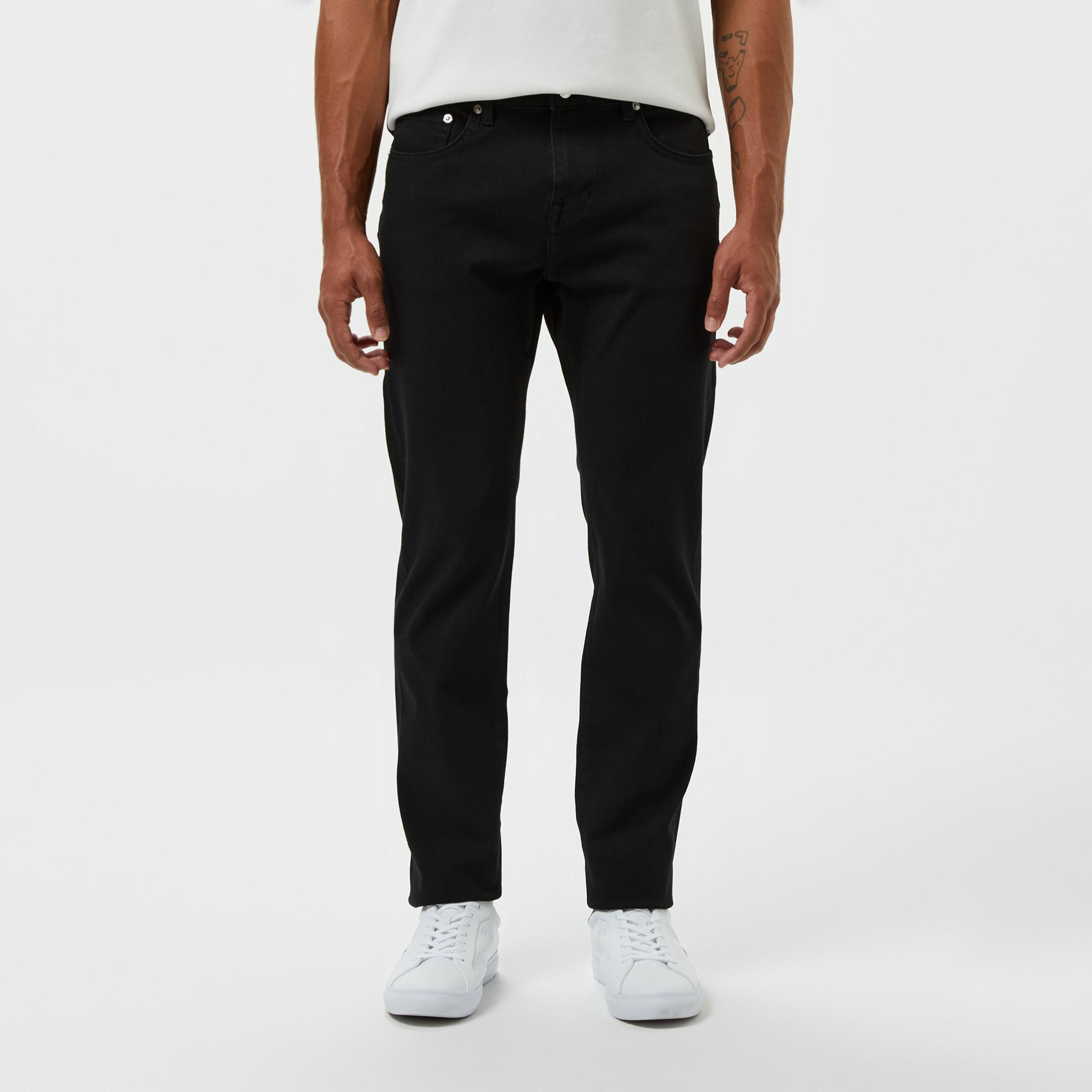 Erkek Regular Fit Siyah Jean Pantolon