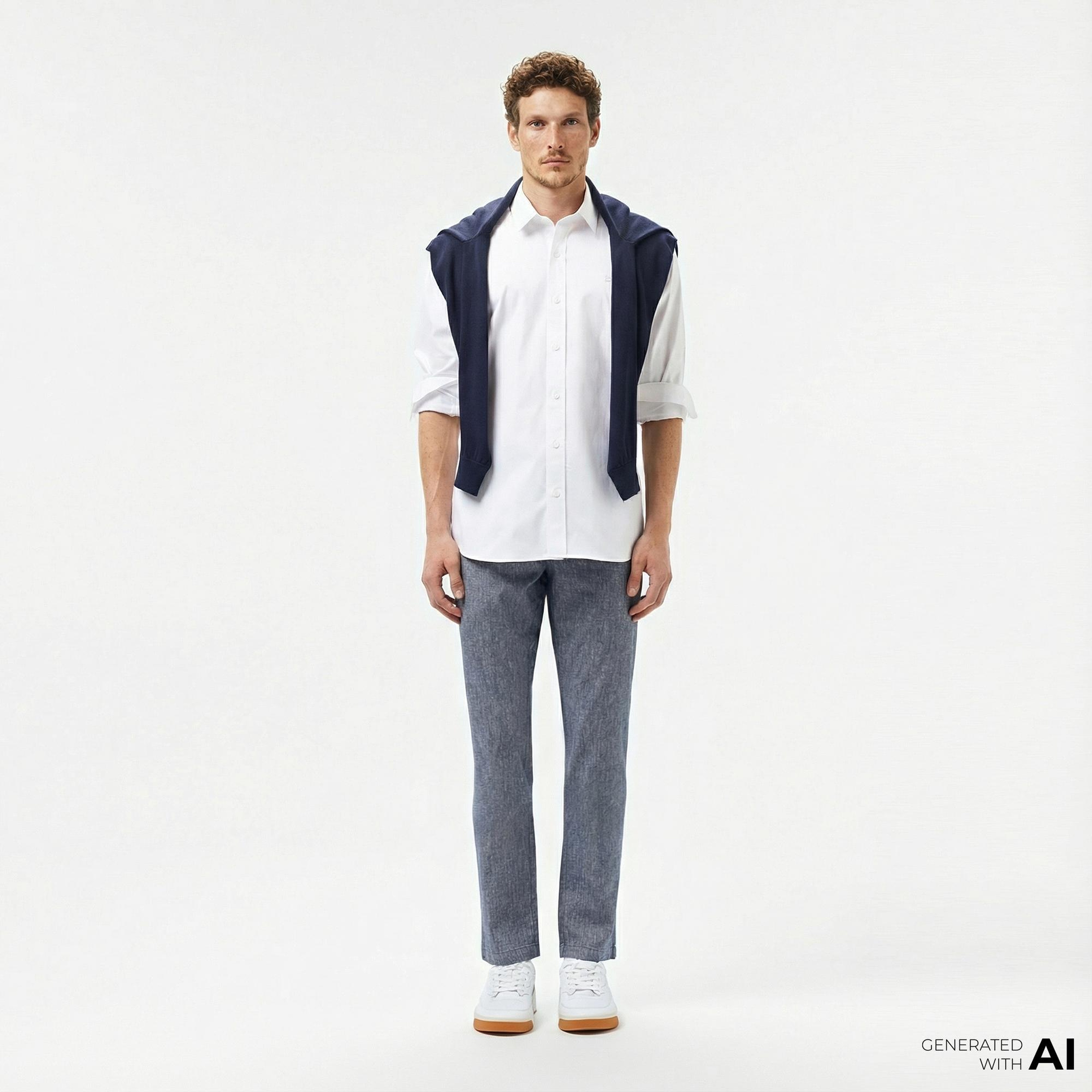 Lacoste Erkek Slim Fit Lacivert Pantolon