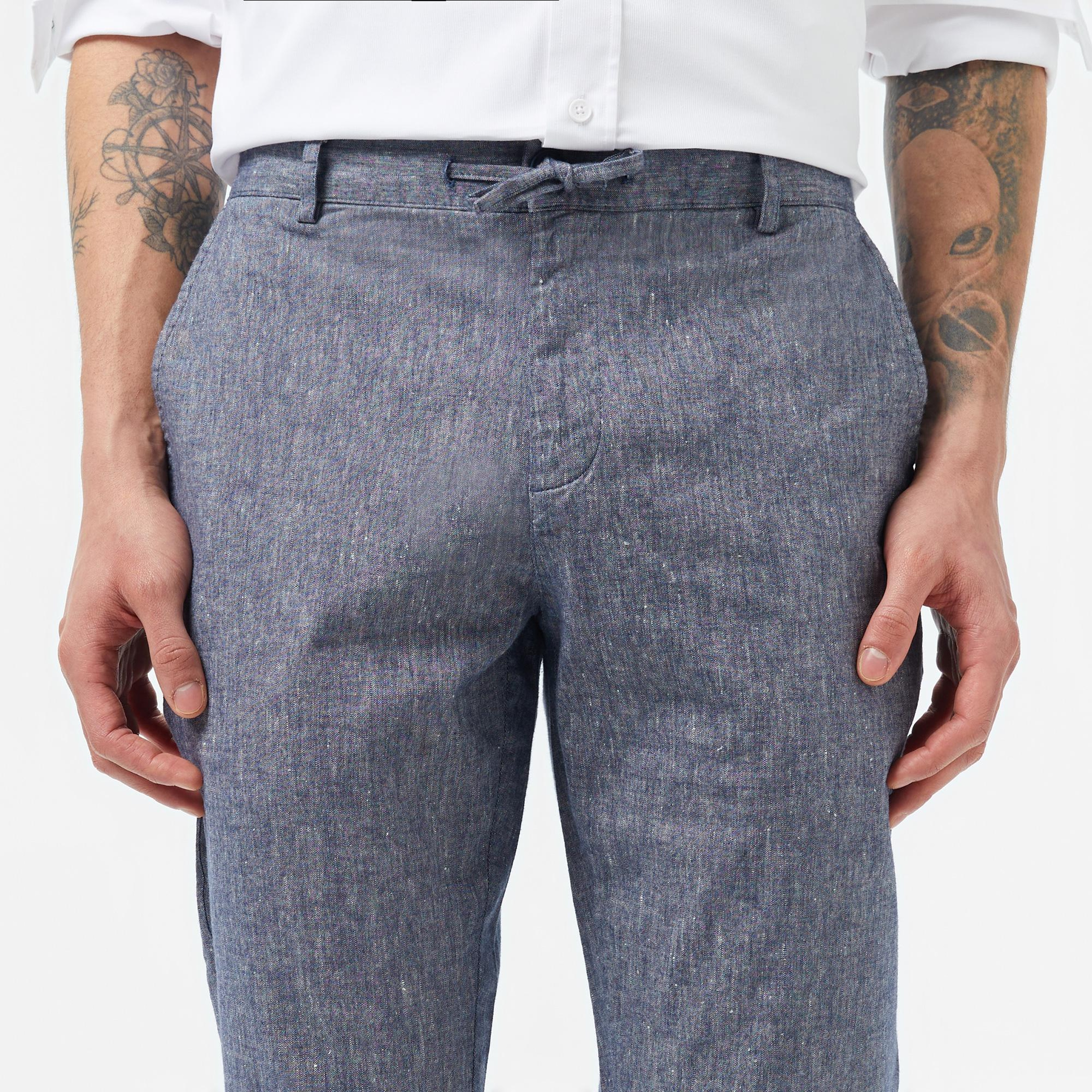 Lacoste Erkek Slim Fit Lacivert Pantolon