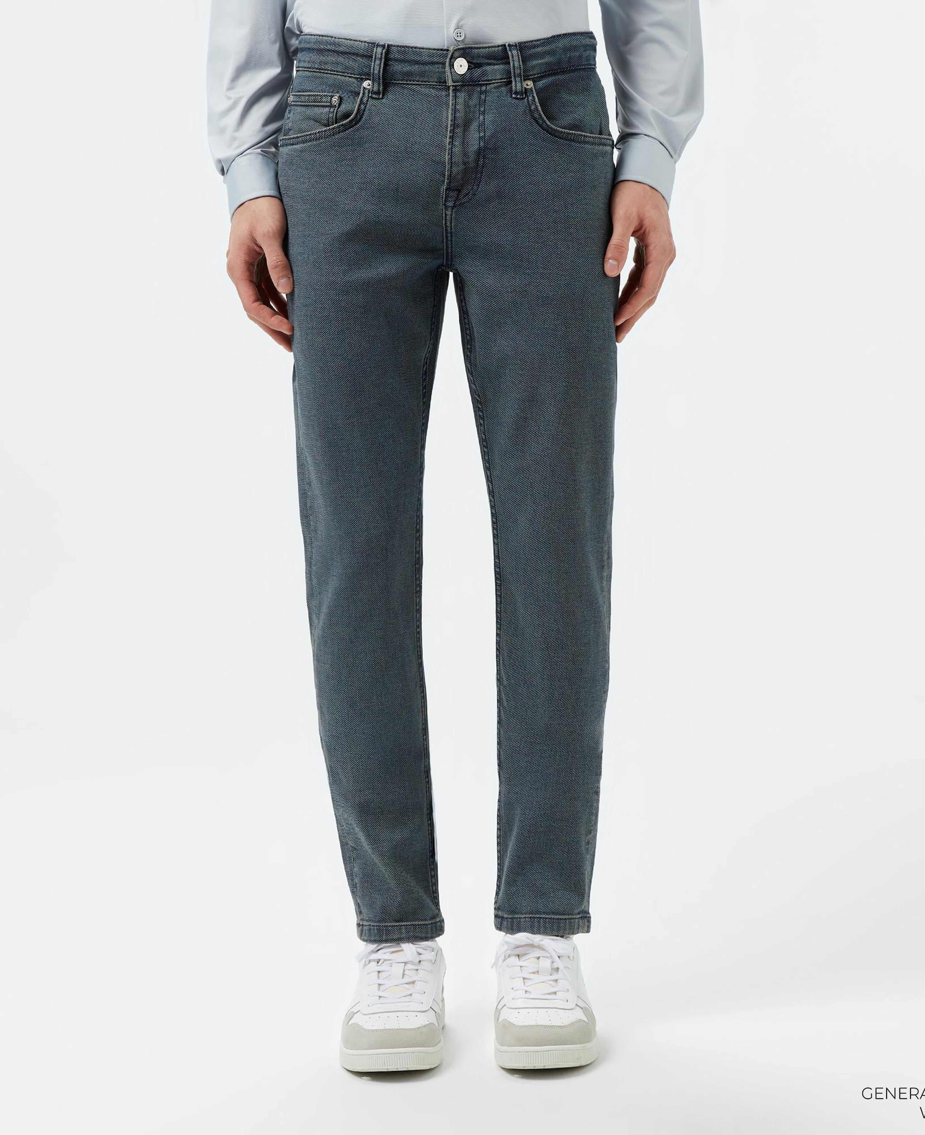 Erkek Slim Fit Lacivert Jean Pantolon