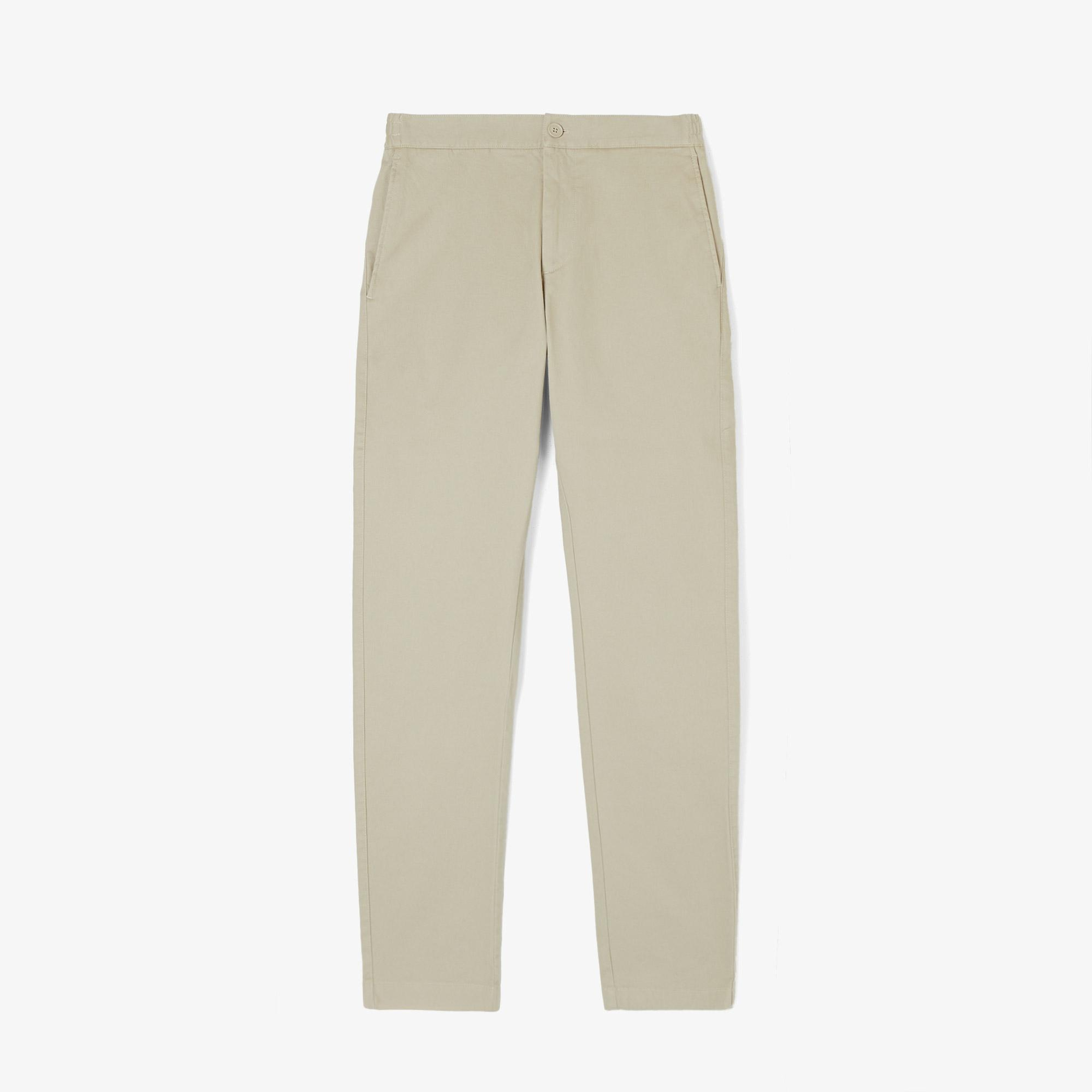 Lacoste Erkek Slim Fit Kahverengi Chino Pantolon