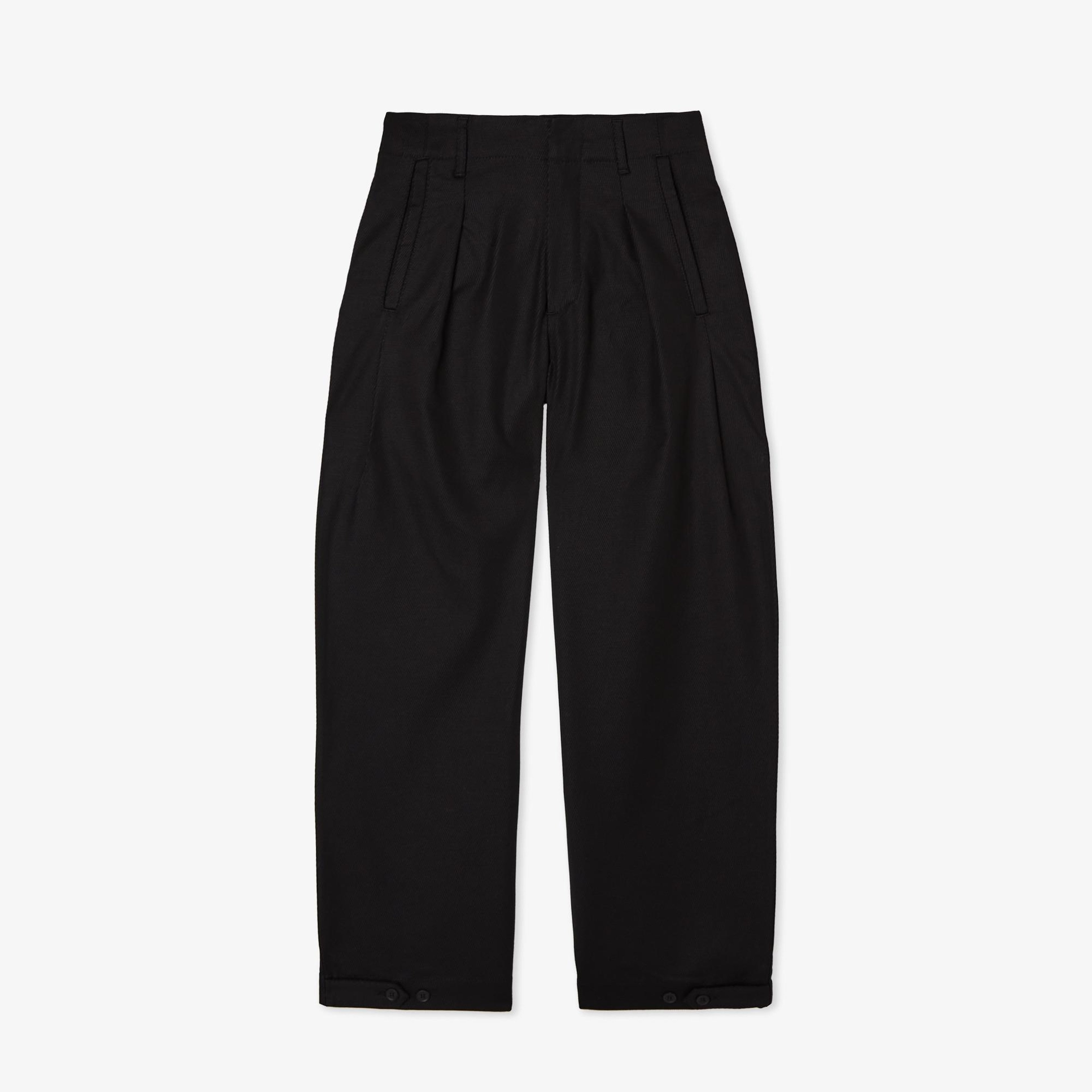 Kadın Relaxed Fit Siyah Chino Pantolon