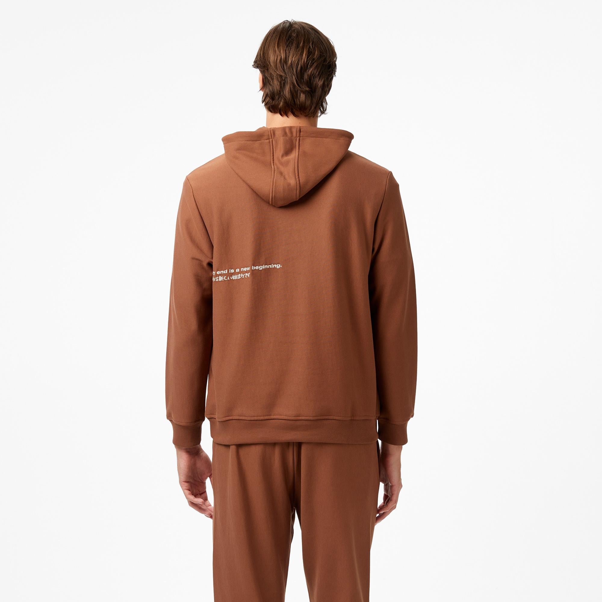 UNITED4 Classic Erkek Kahverengi Sweatshirt