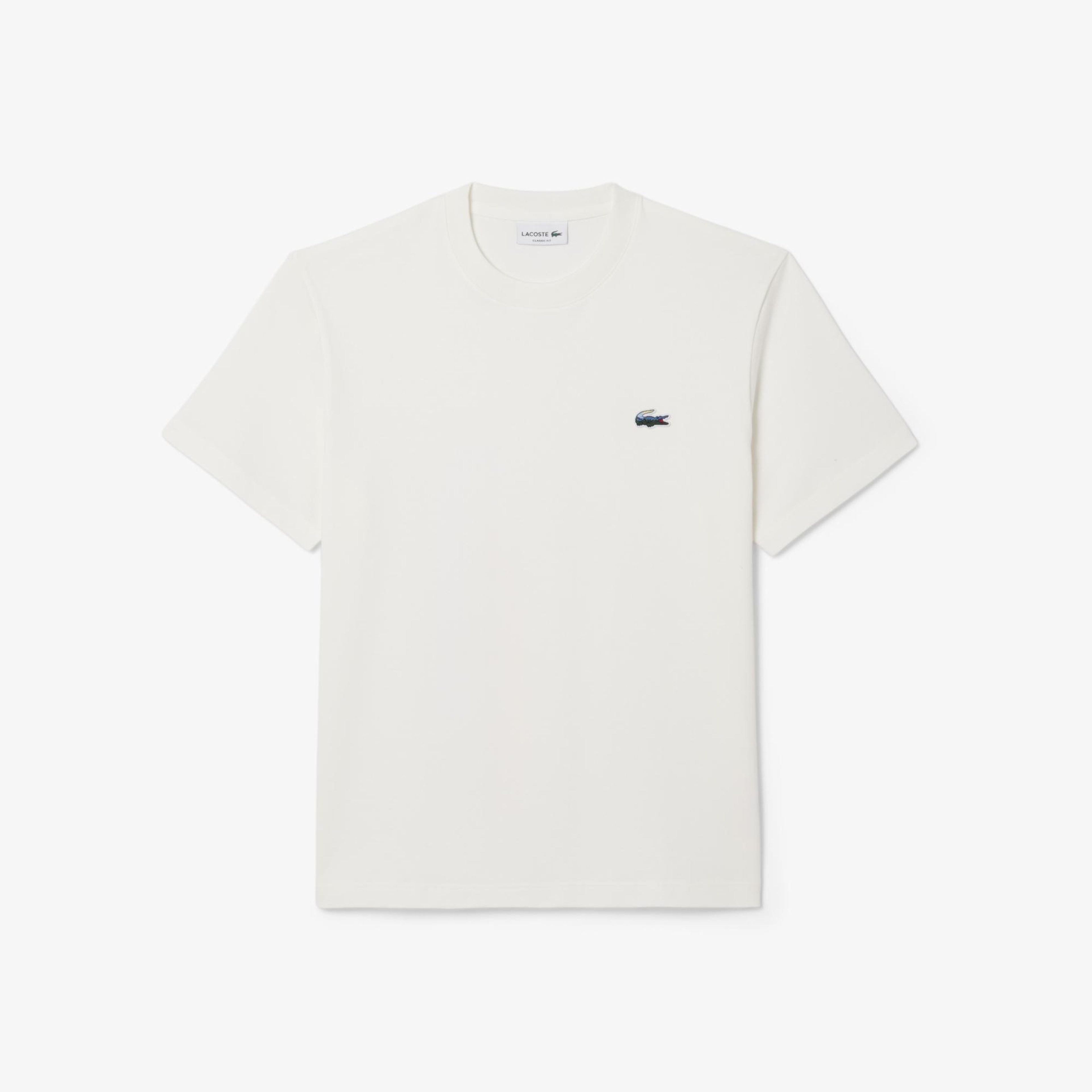 Erkek Classic Fit Bisiklet Yaka Beyaz T-Shirt