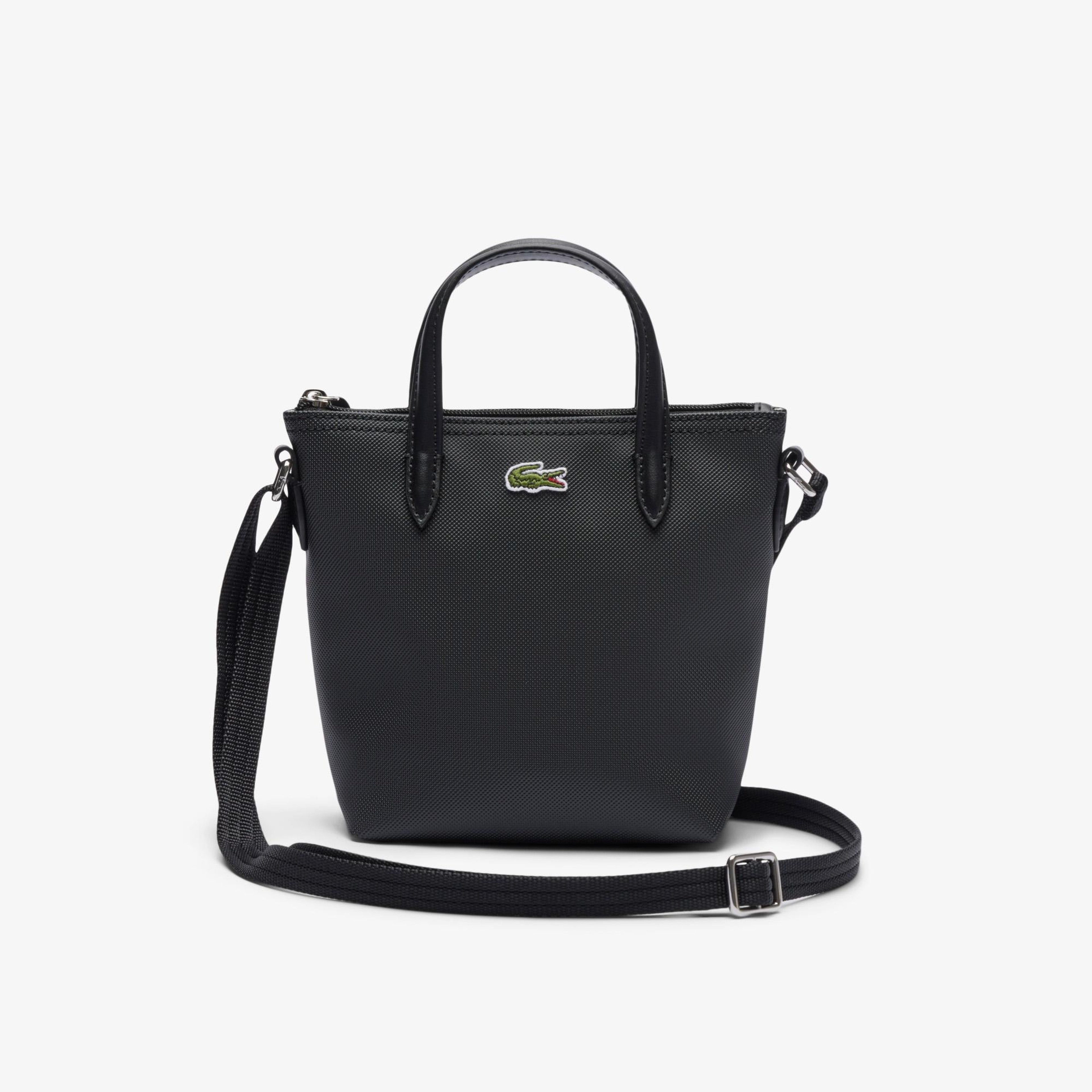 Lacoste L.12.12 Kadın Siyah Postacı Çantası