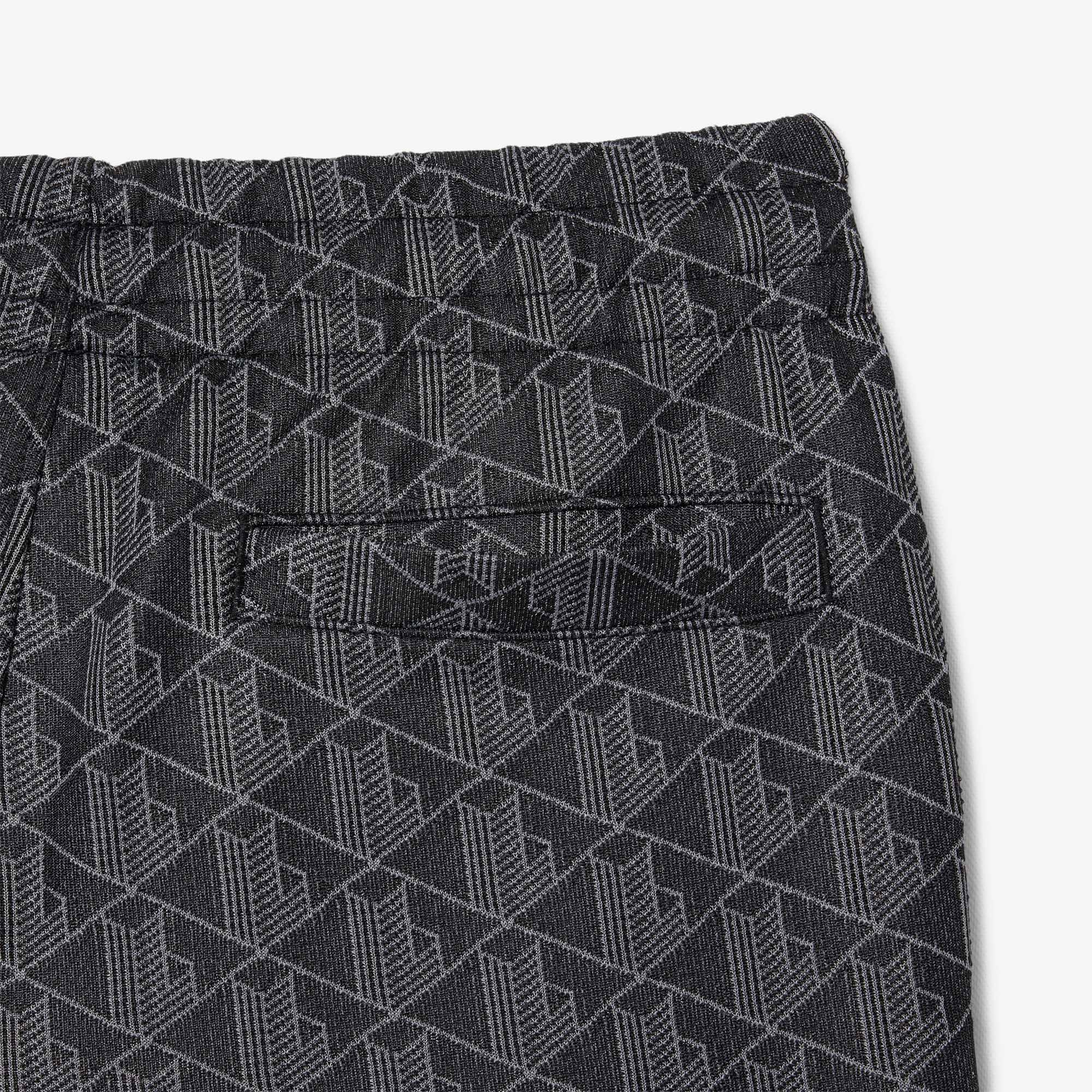 Paris Erkek Regular Fit Monogram Siyah Eşofman Altı