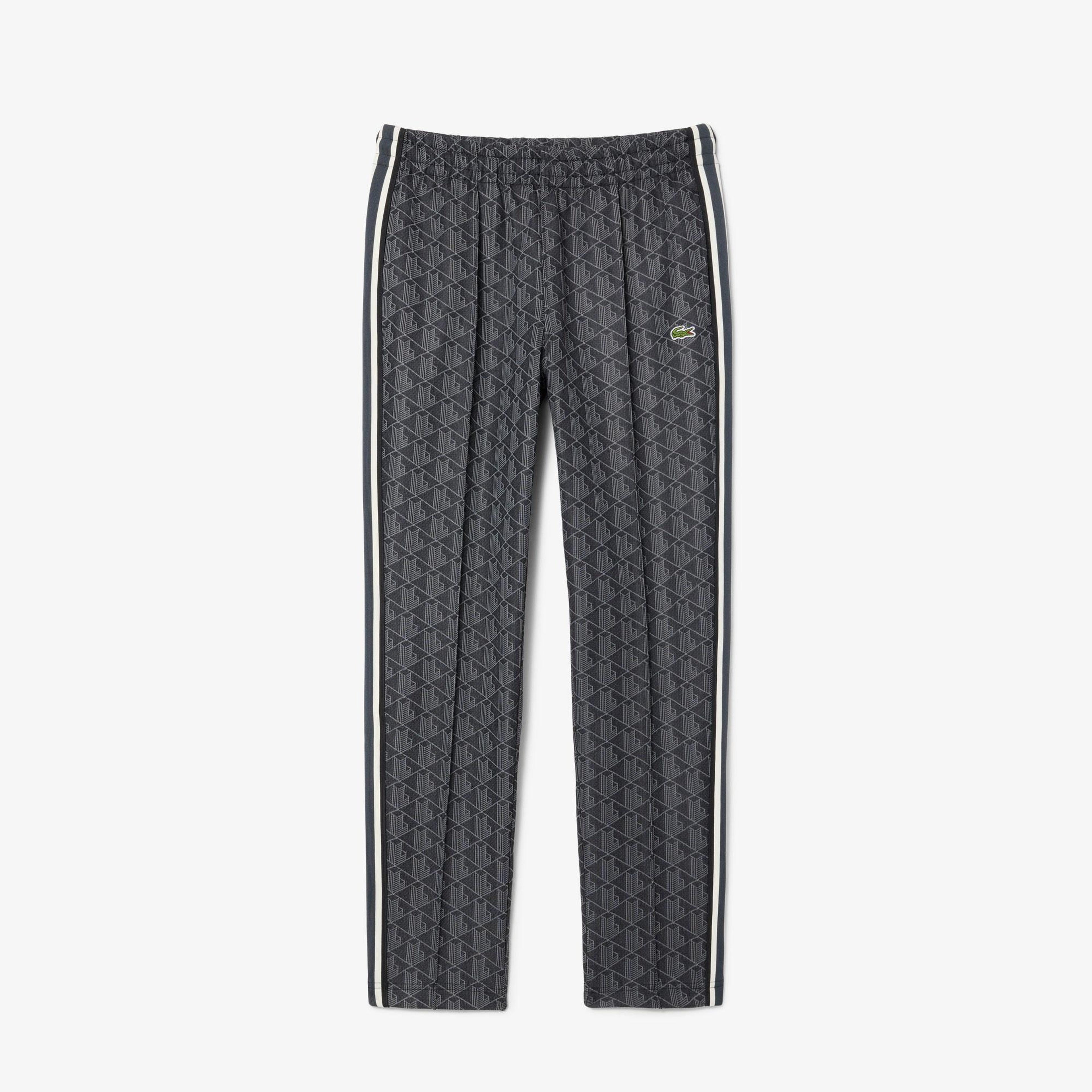 Paris Erkek Regular Fit Monogram Siyah Eşofman Altı