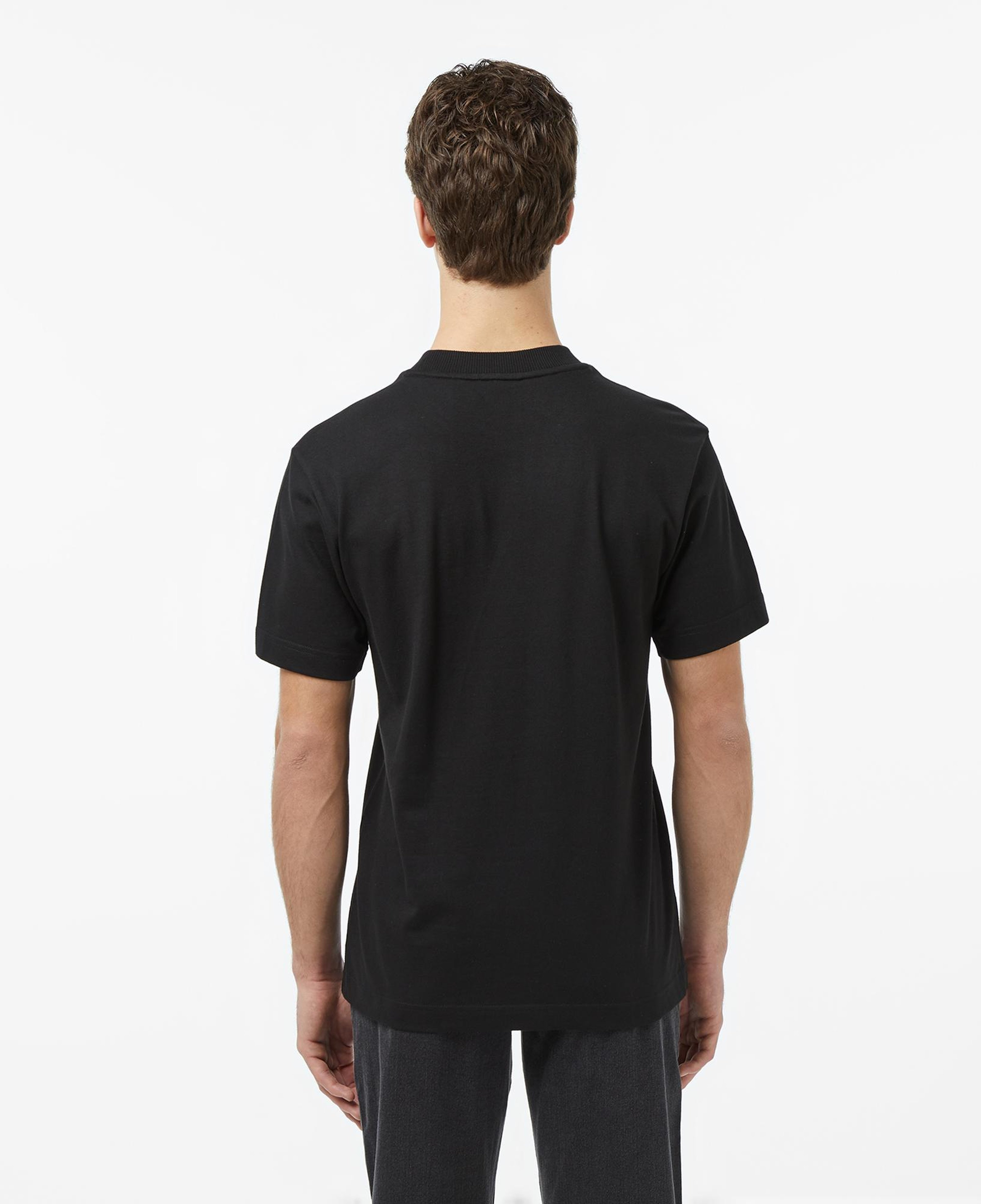 Erkek Relaxed Fit Bisiklet Yaka Siyah T-Shirt