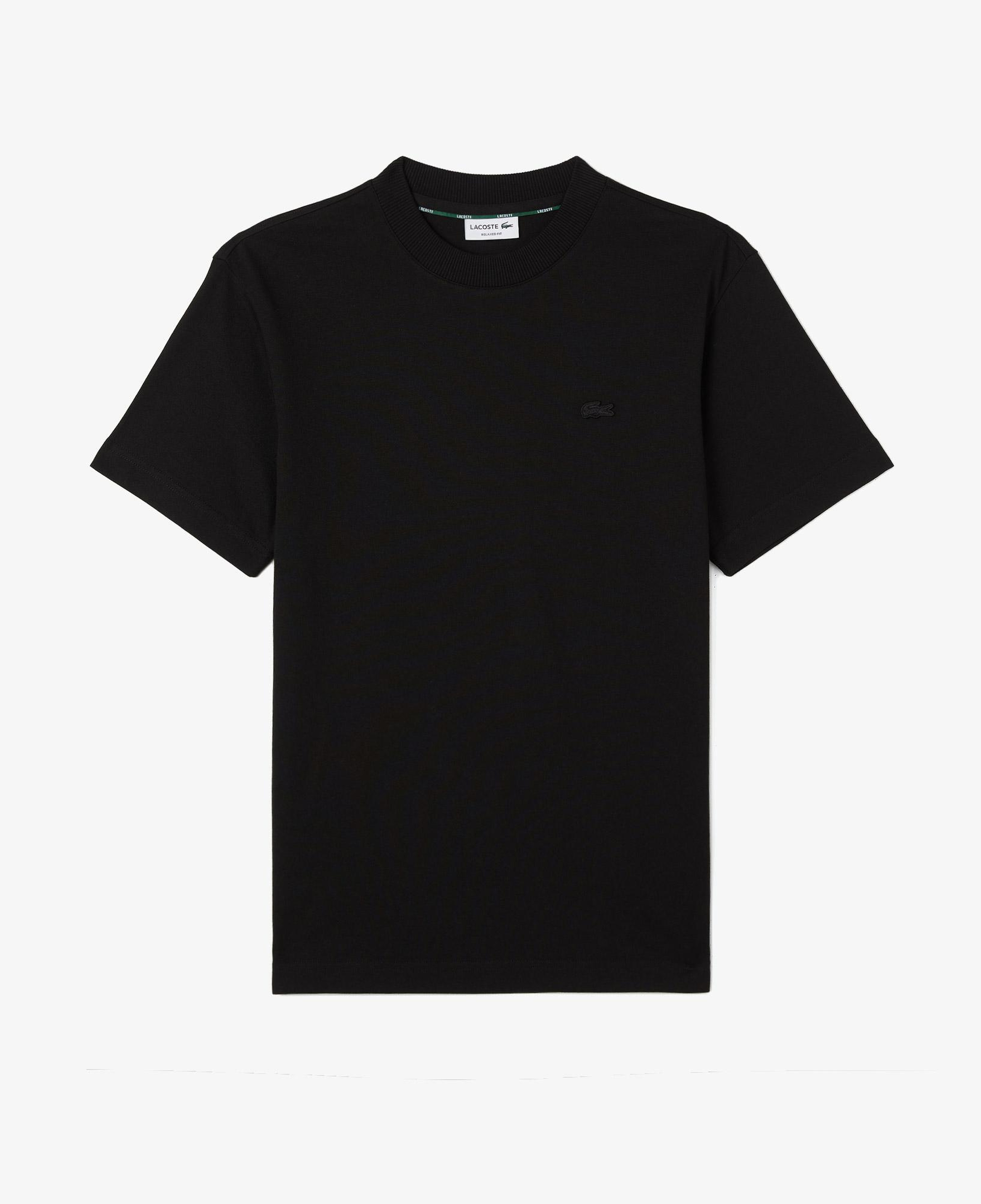 Erkek Relaxed Fit Bisiklet Yaka Siyah T-Shirt