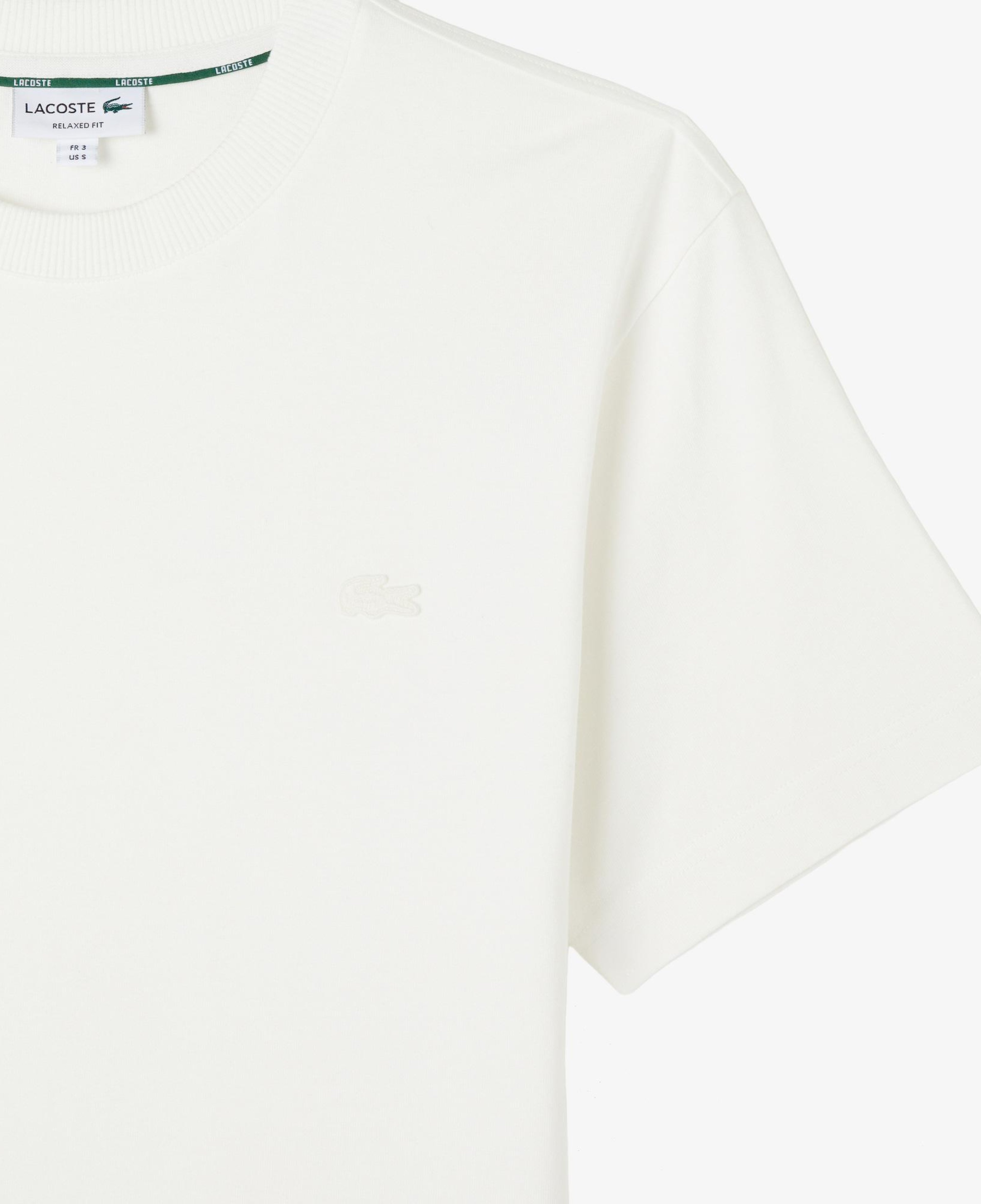 Erkek Relaxed Fit Bisiklet Yaka Beyaz T-Shirt
