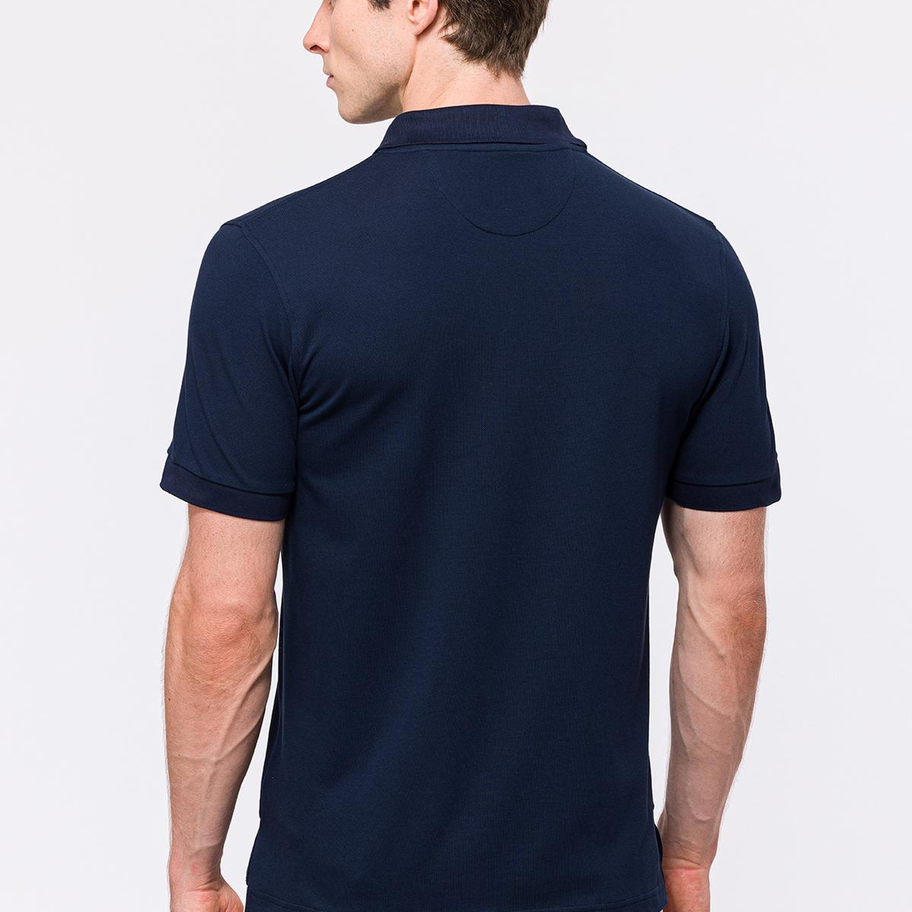 Erkek Lacivert Kısa Kollu Polo Yaka T-Shirt