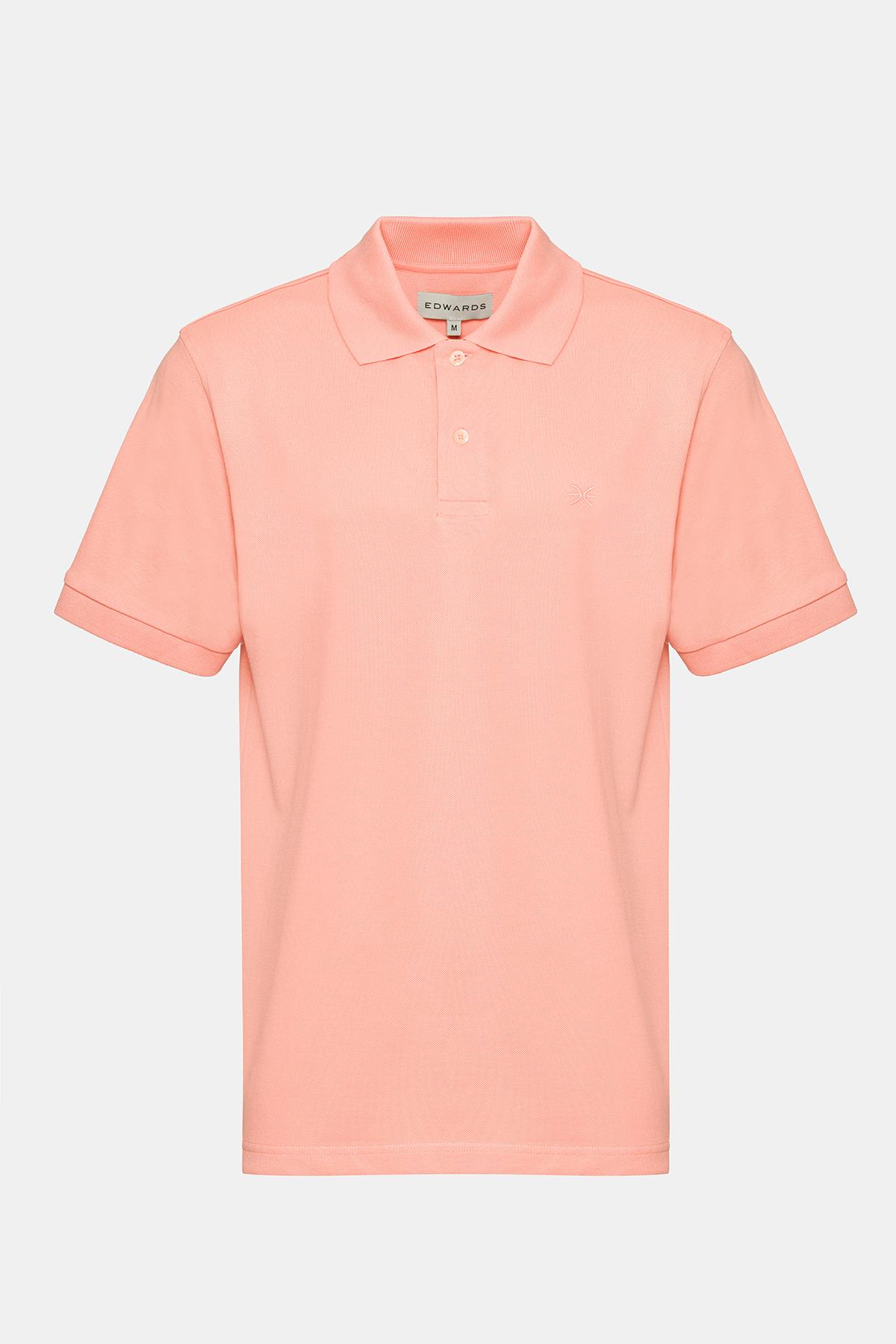 Erkek Pembe Kısa Kollu Polo Yaka T-Shirt