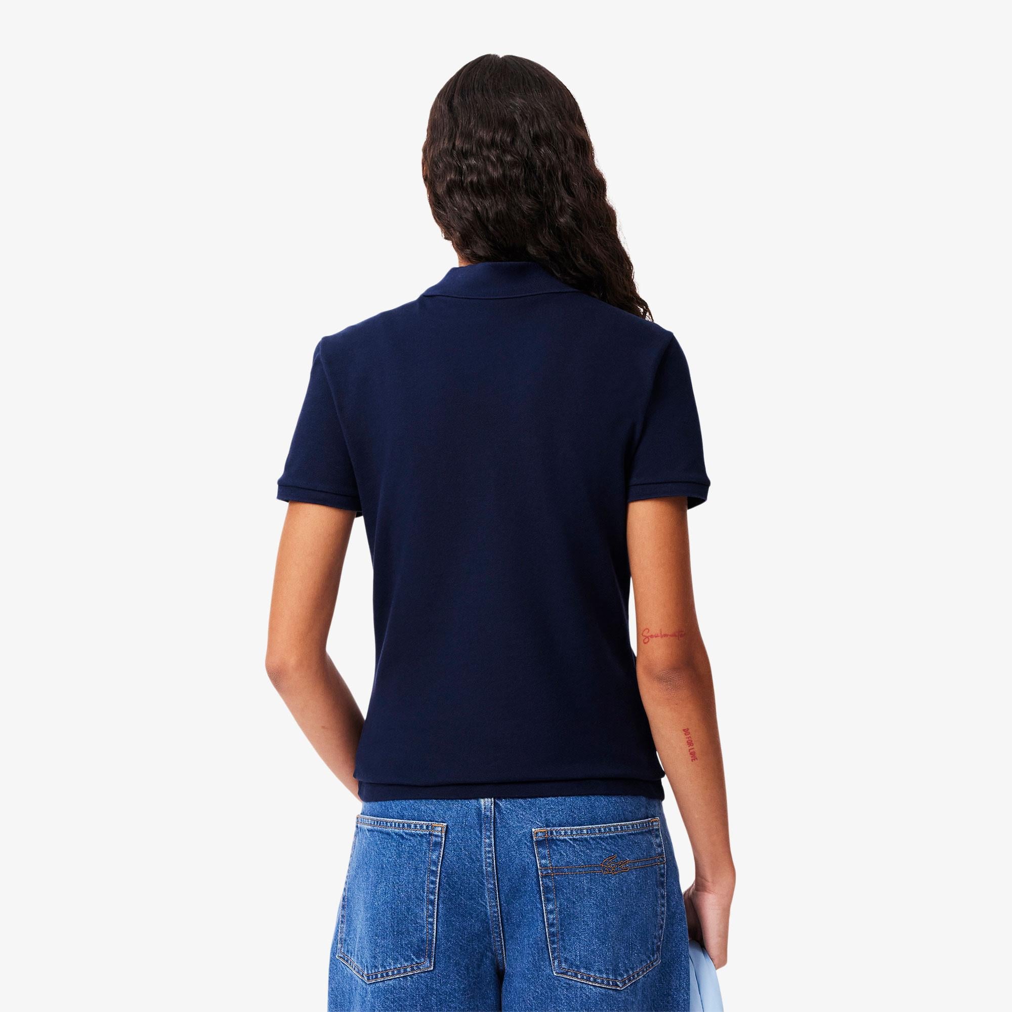 L.12.D Kadın Slim Fit Lacivert Polo