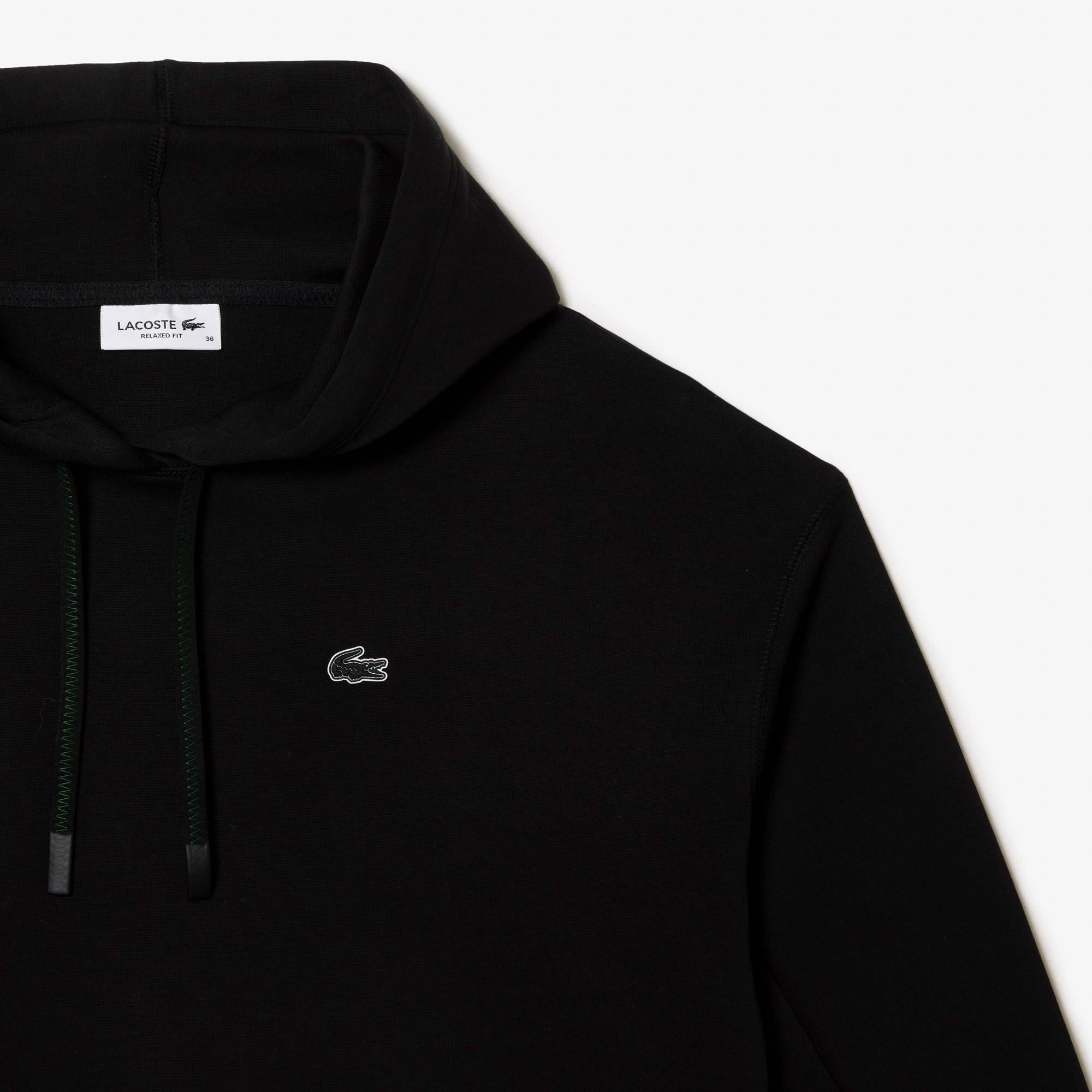Kadın Relaxed Fit Kapüşonlu Siyah Sweatshirt