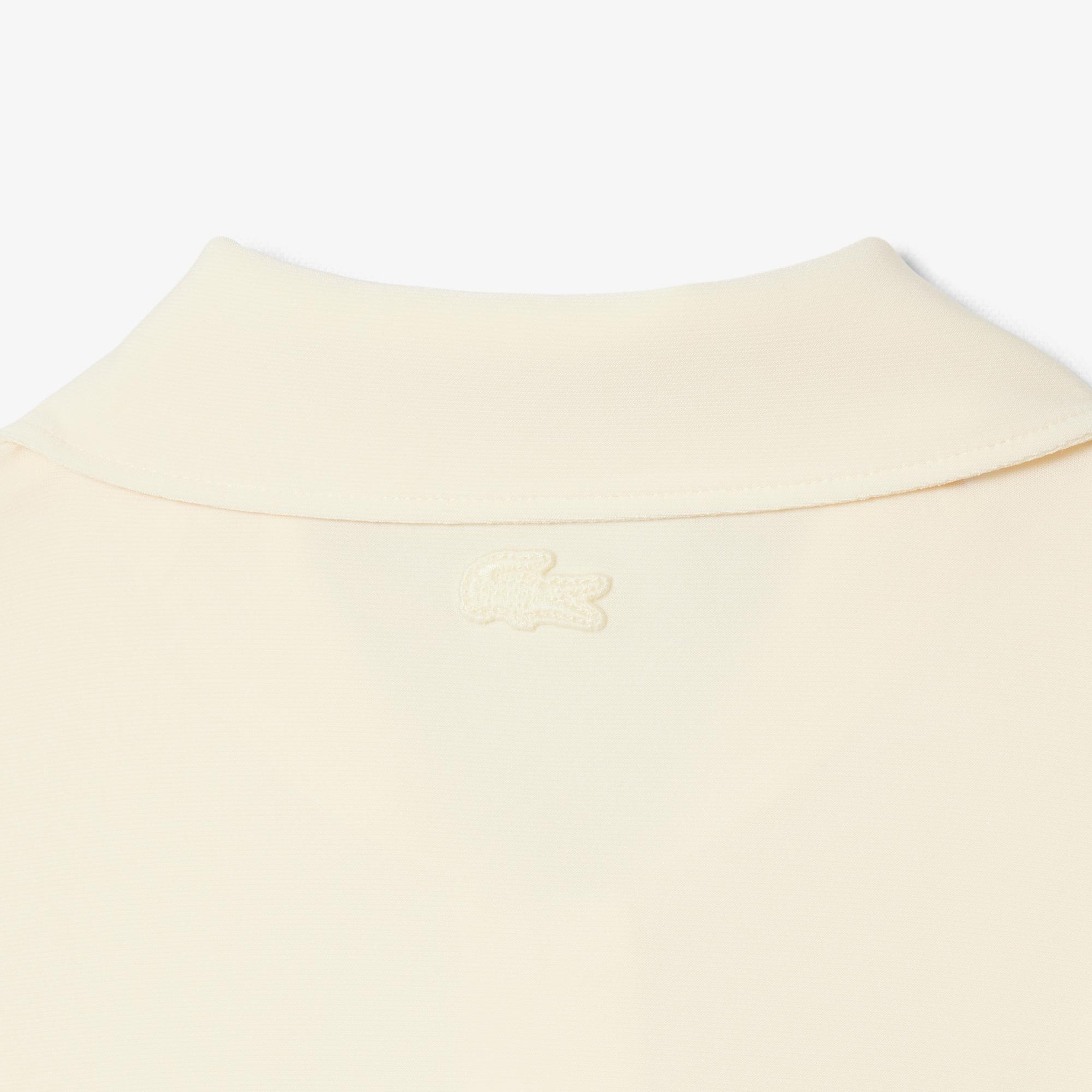 Kadın Slim Fit Sarı Polo
