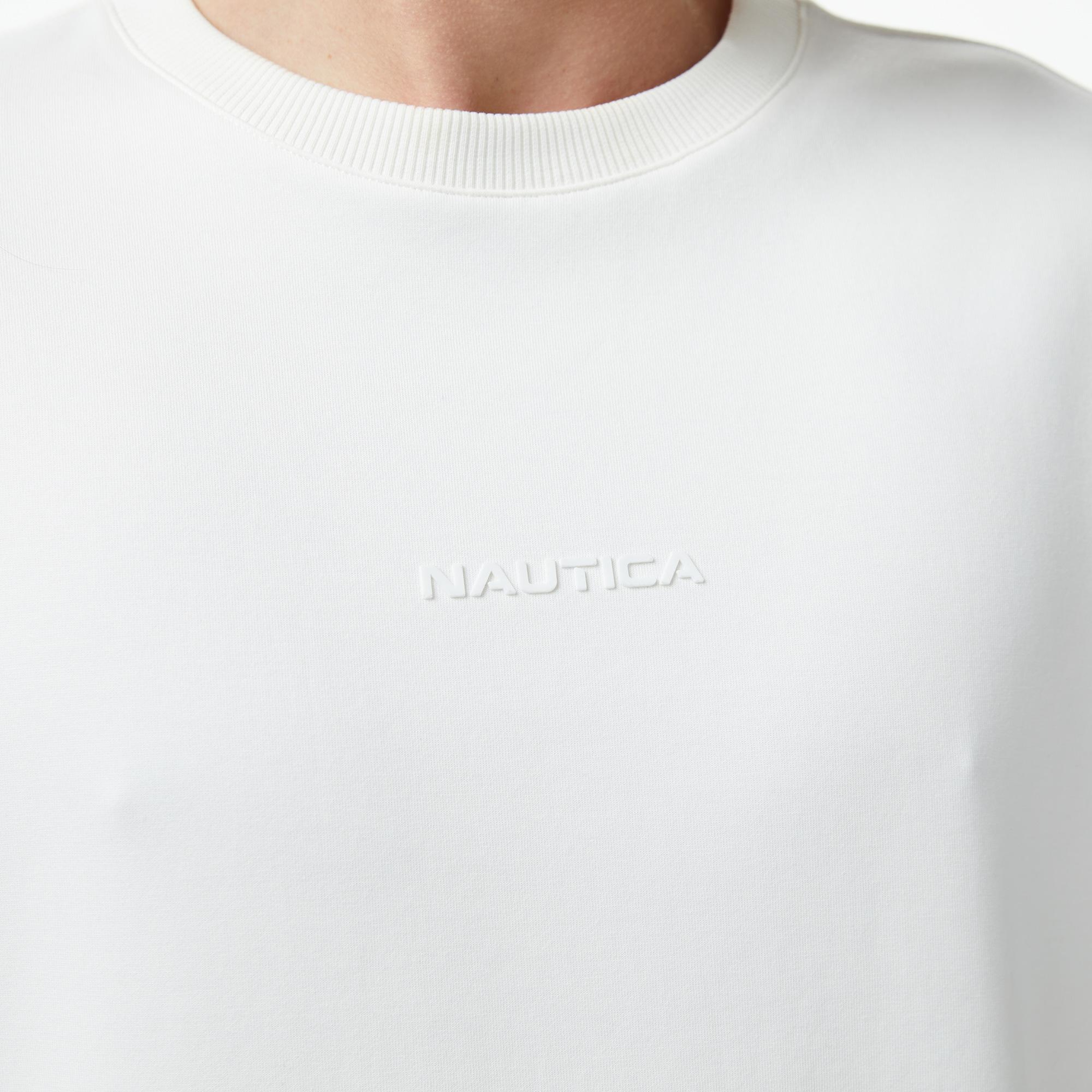 Nautica Erkek Krem Regular Fit Sweatshirt