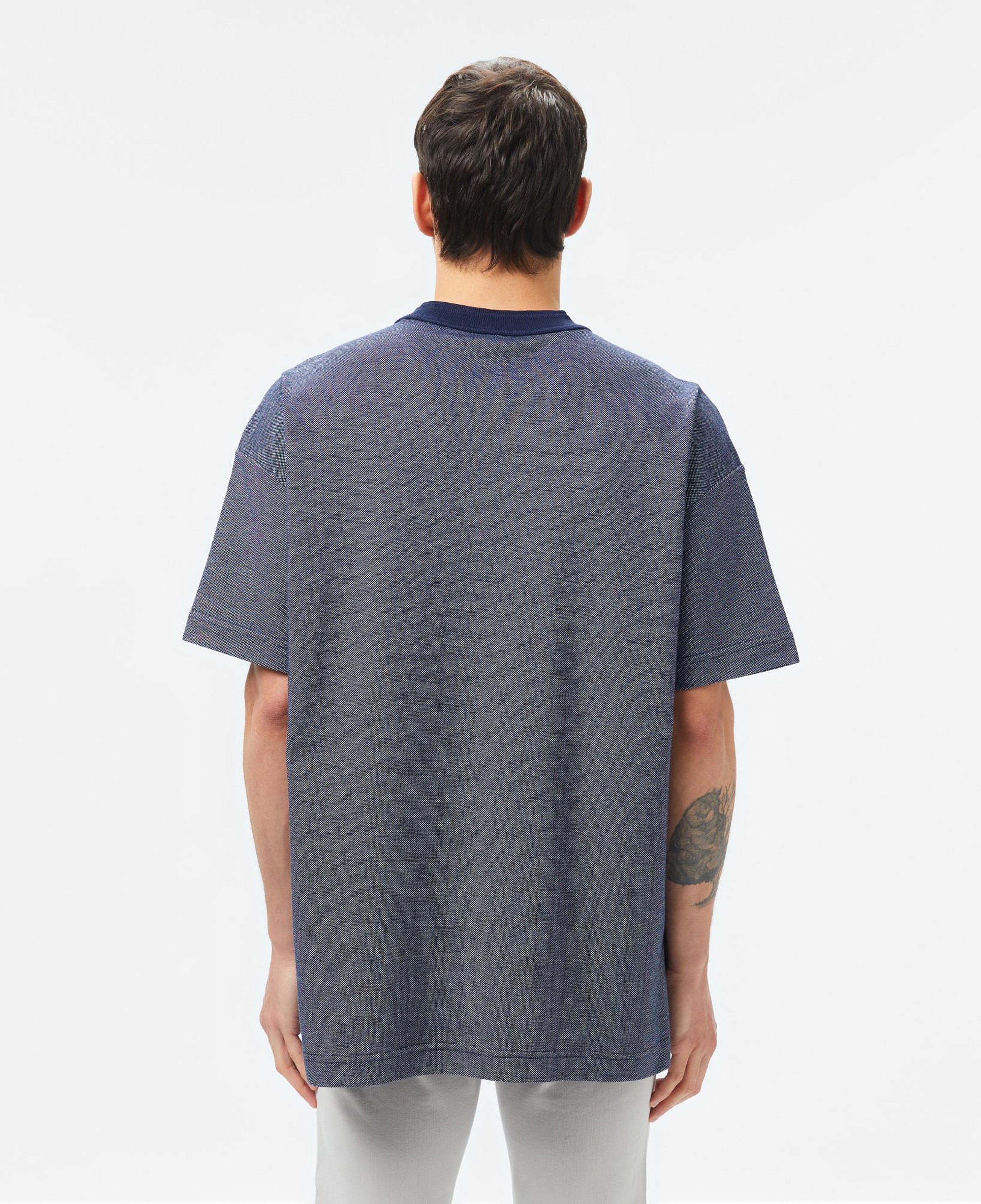 Erkek Oversize Fit Bisiklet Yaka Lacivert T-Shirt