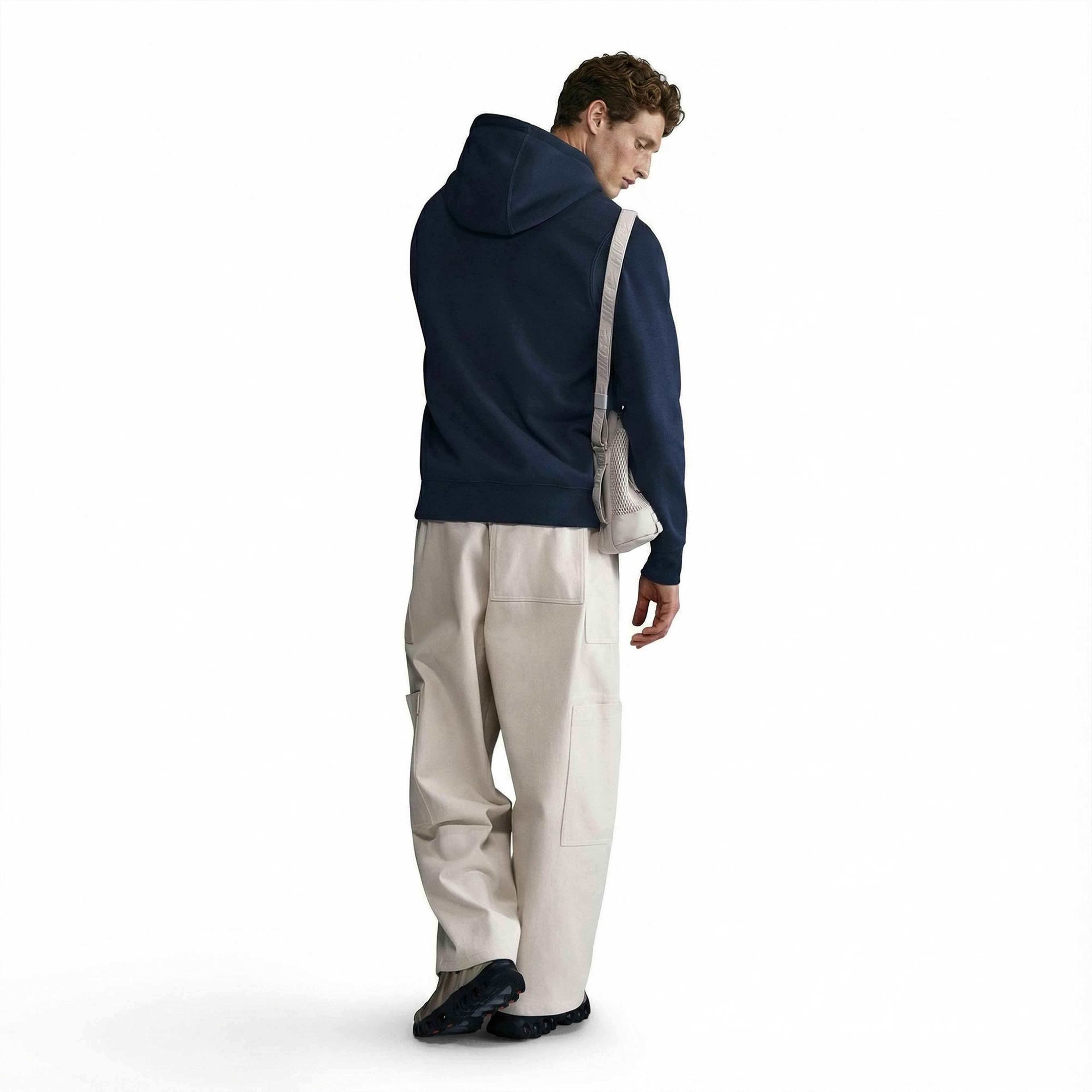 Nike Club Pullover Fleece Erkek Lacivert Hoodie