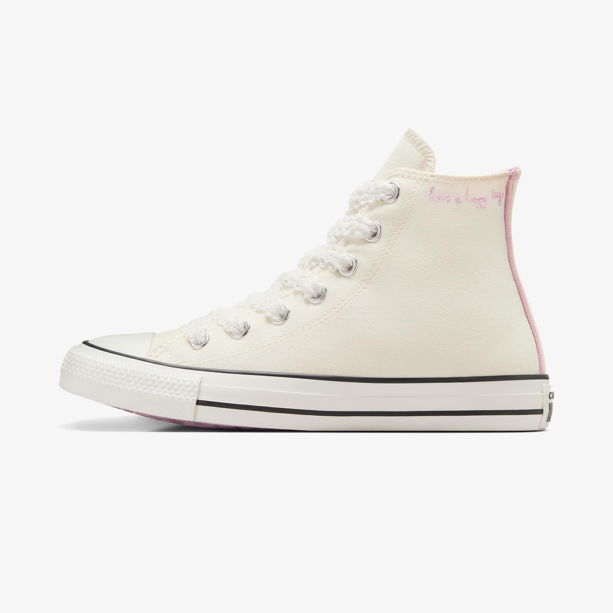 Converse Chuck Taylor All Star Crochet Laces Unisex Krem Sneaker
