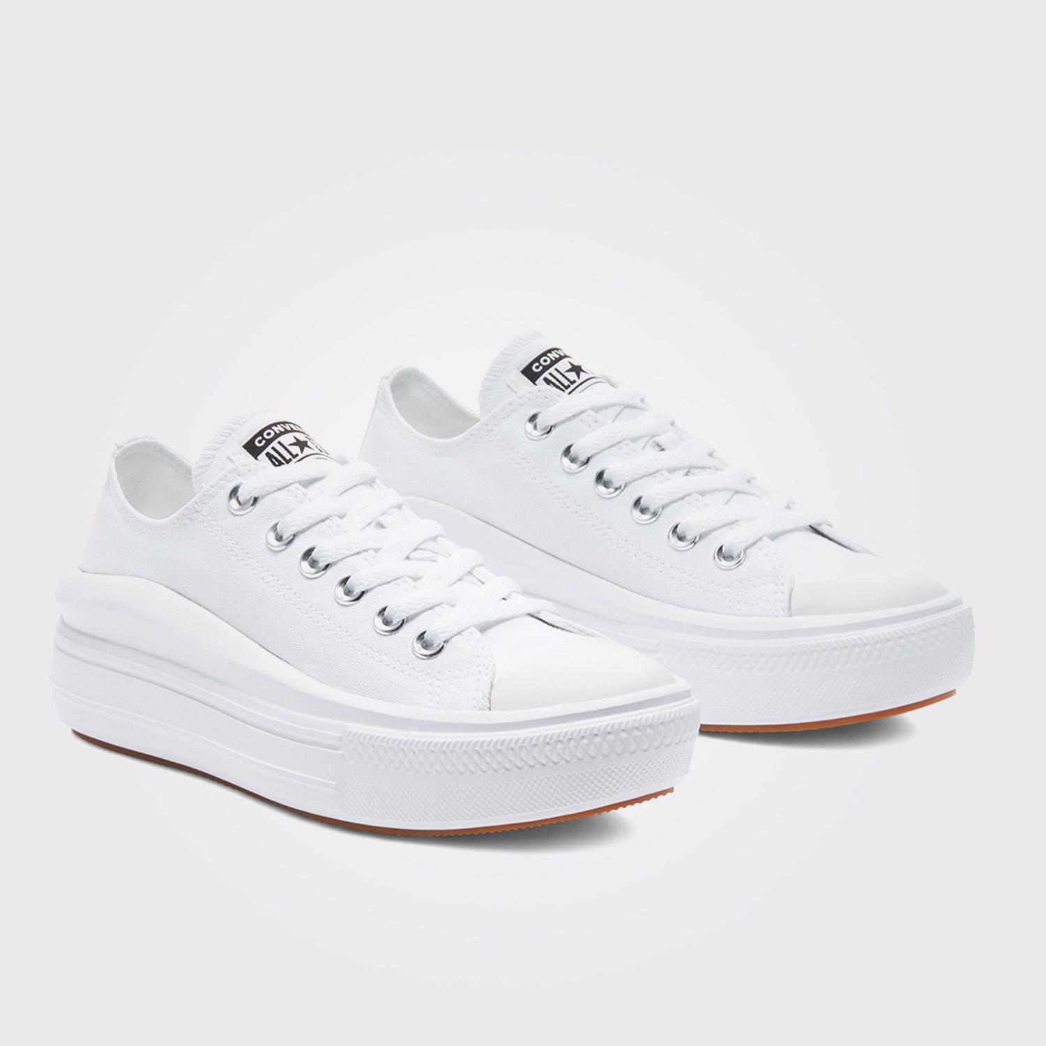 Converse Chuck Taylor All Star Move Low Platform Unisex Beyaz Sneaker