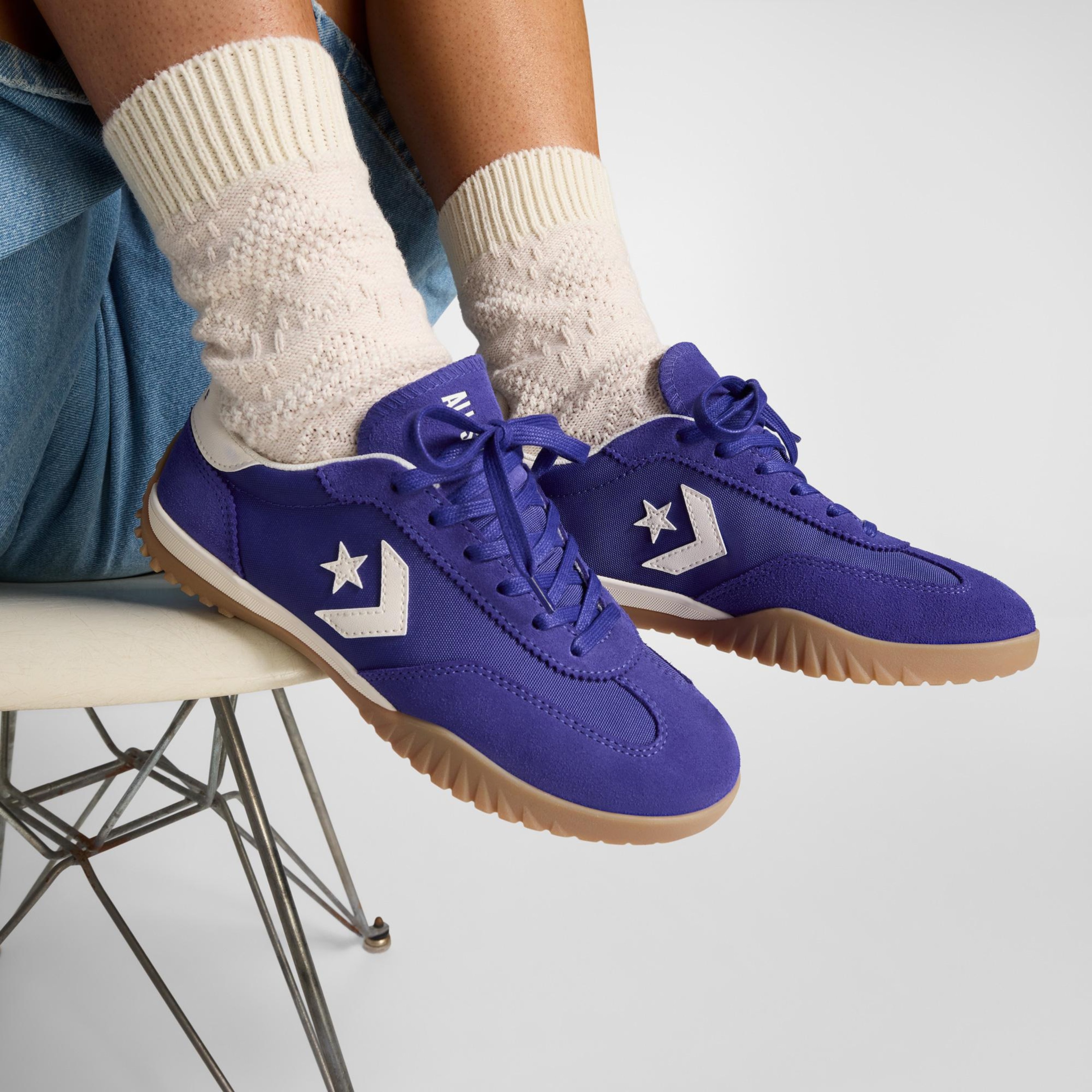 Converse Run Star Trainer Unisex Mavi Süet Sneaker
