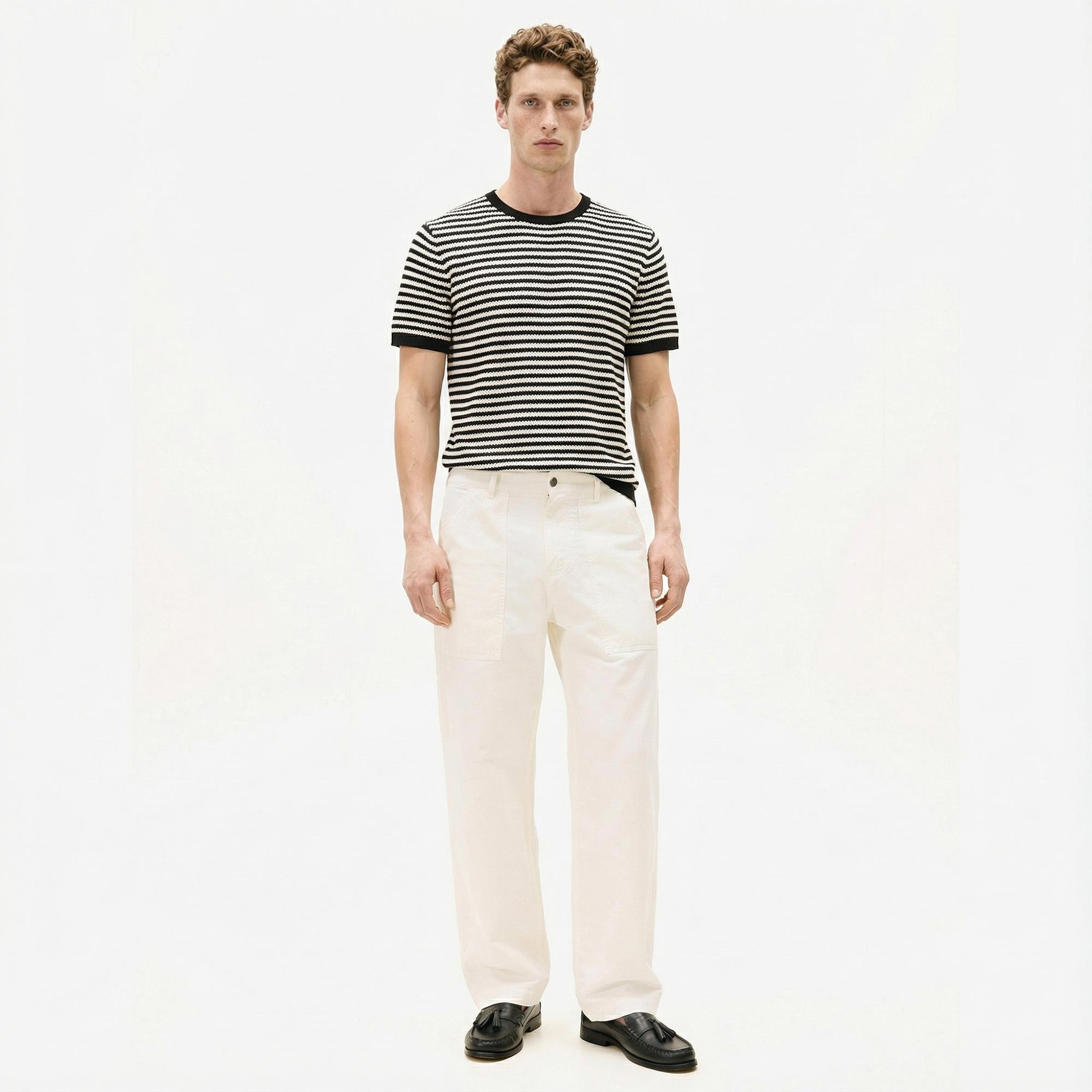 Tommy Hilfiger Murray Carpenter Erkek Beyaz Pantolon