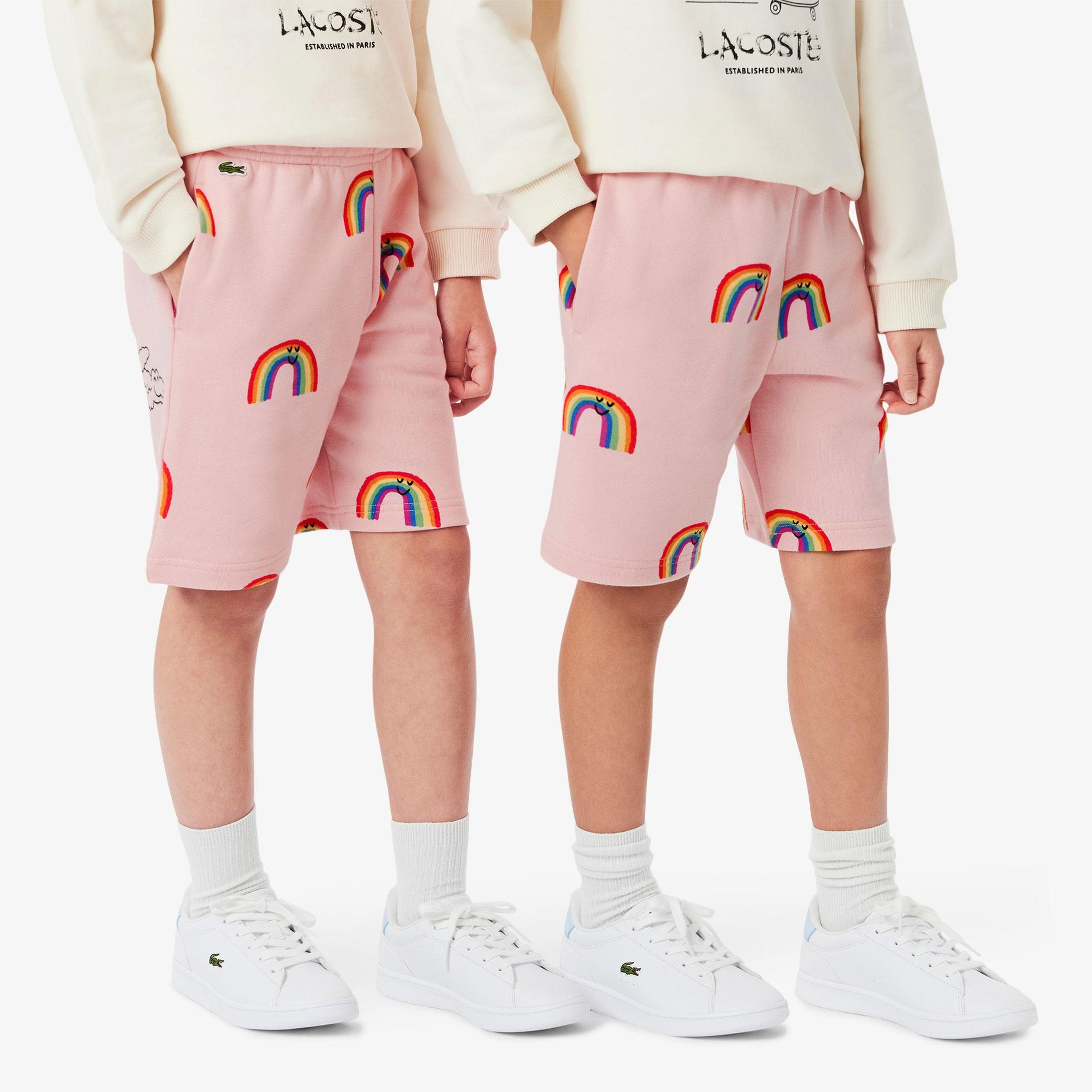 Çocuk Desenli Pembe Şort