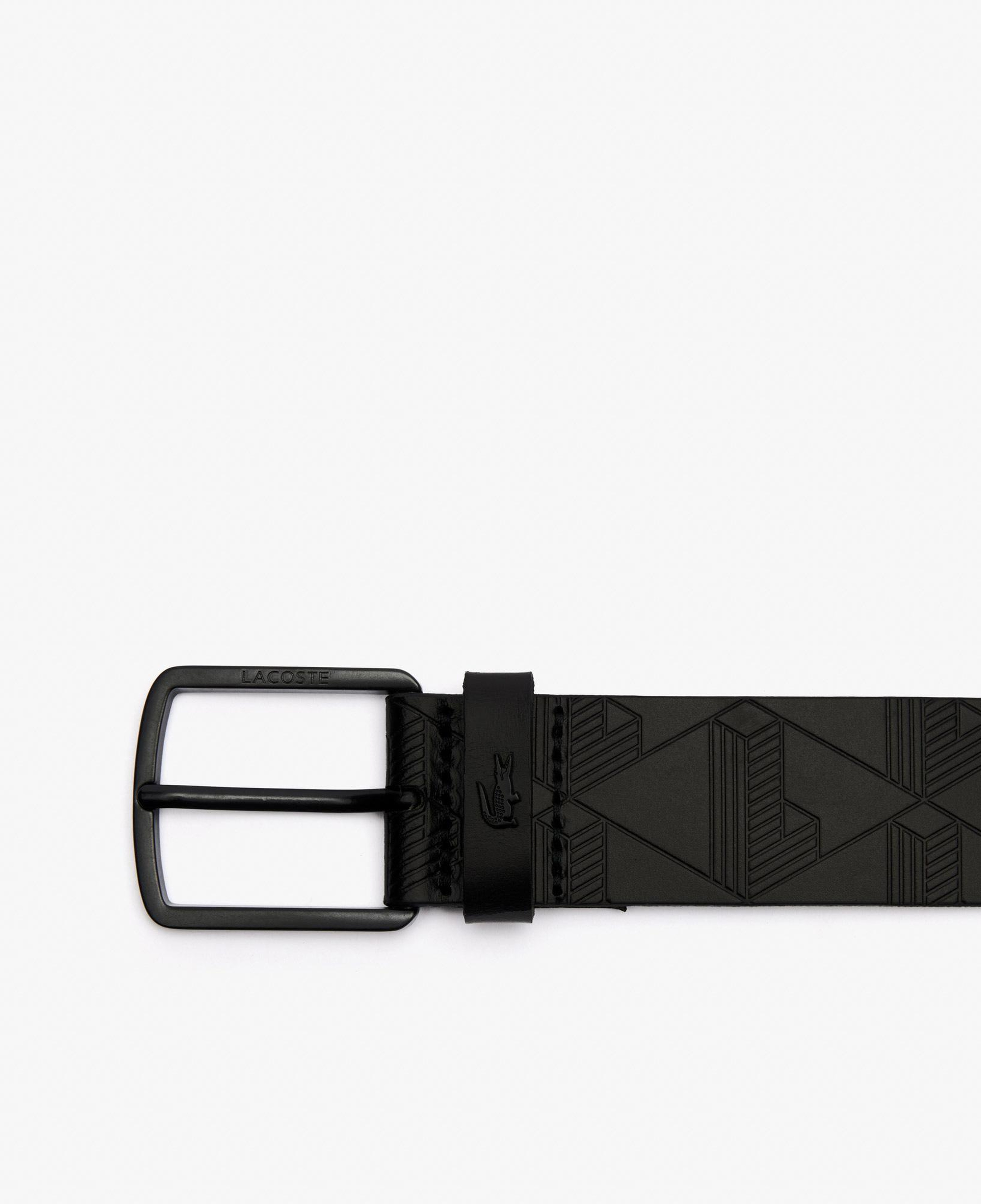 Lacoste Erkek Monogram Siyah Kemer