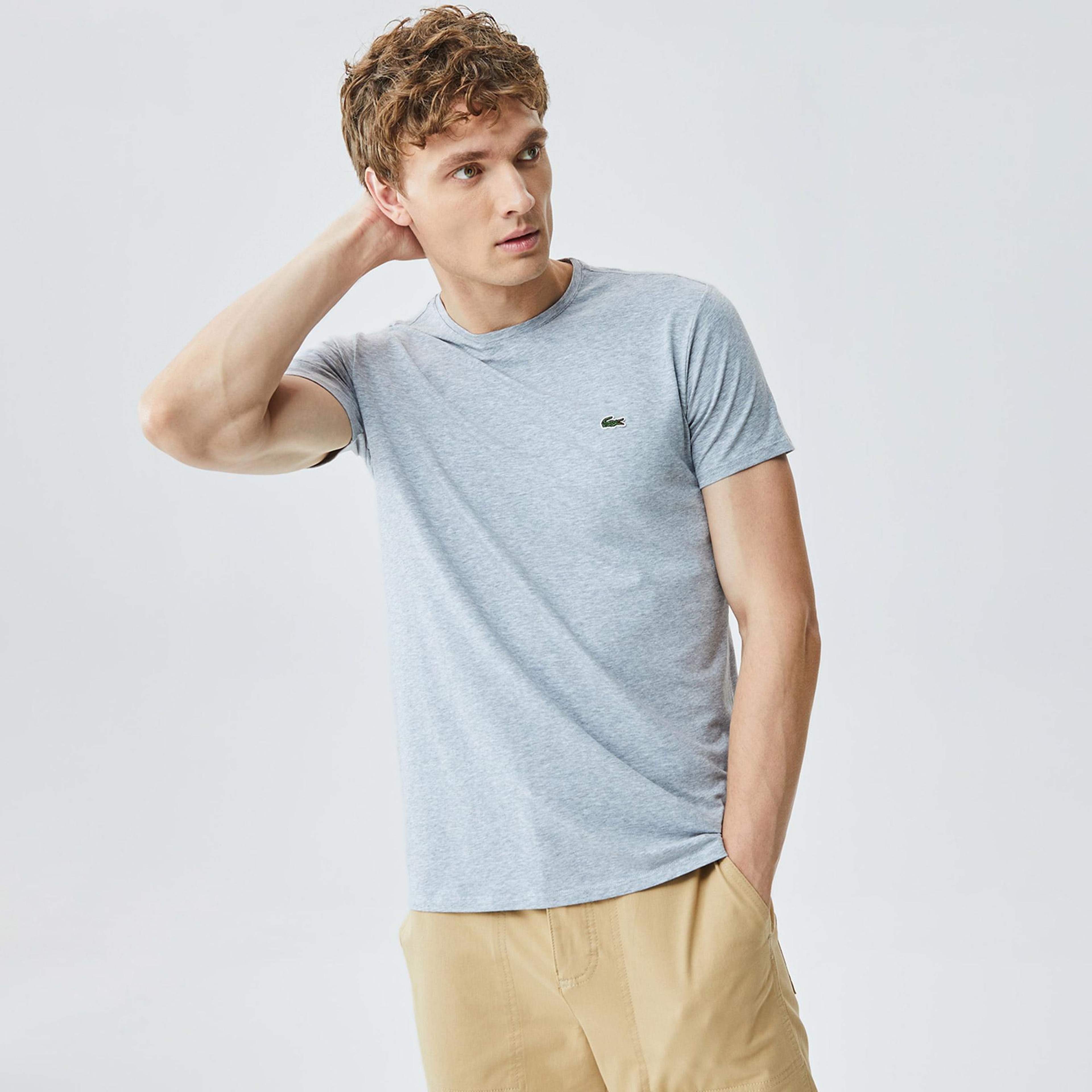 Lacoste Regular Fit Erkek Gri Tişört