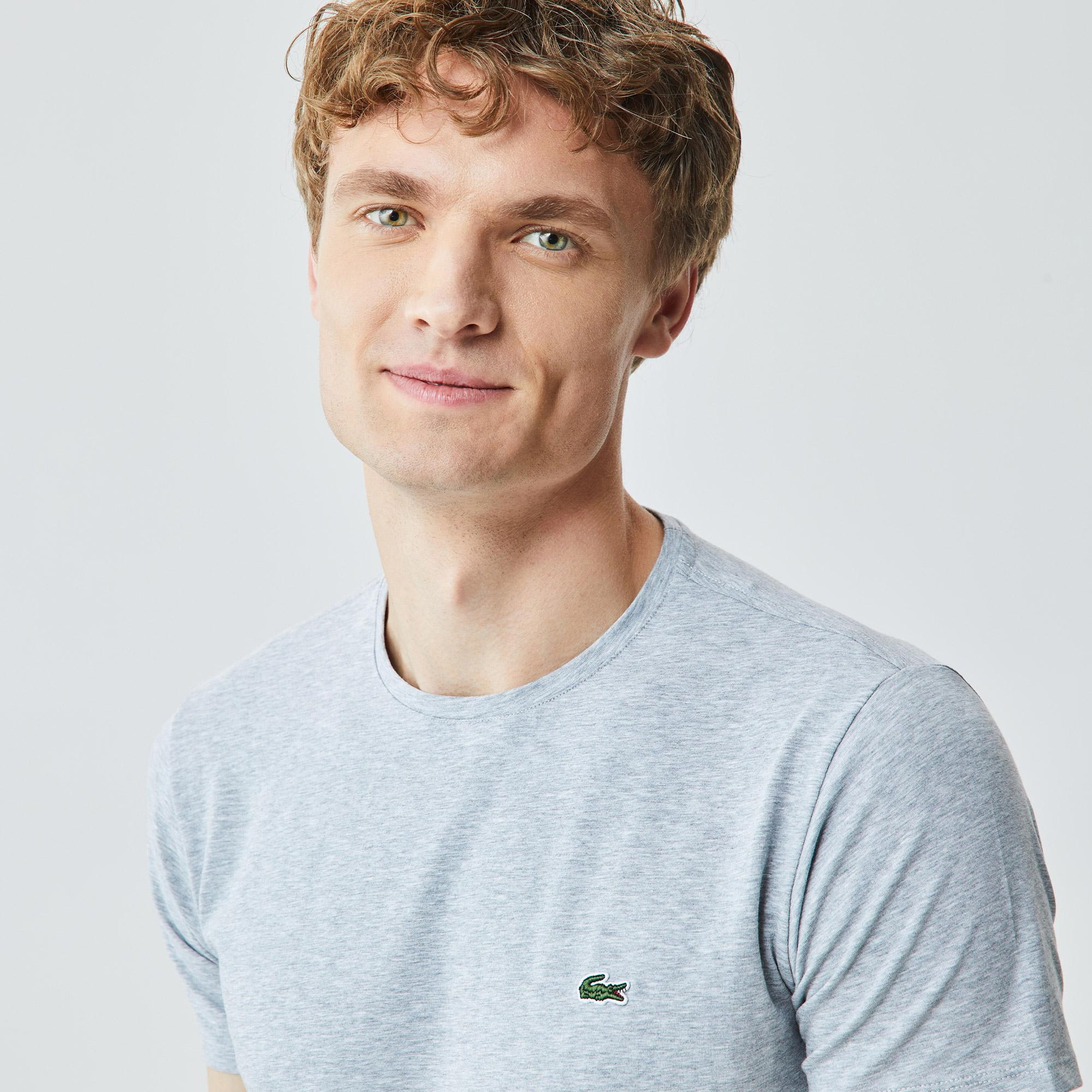 Lacoste Regular Fit Erkek Gri Tişört