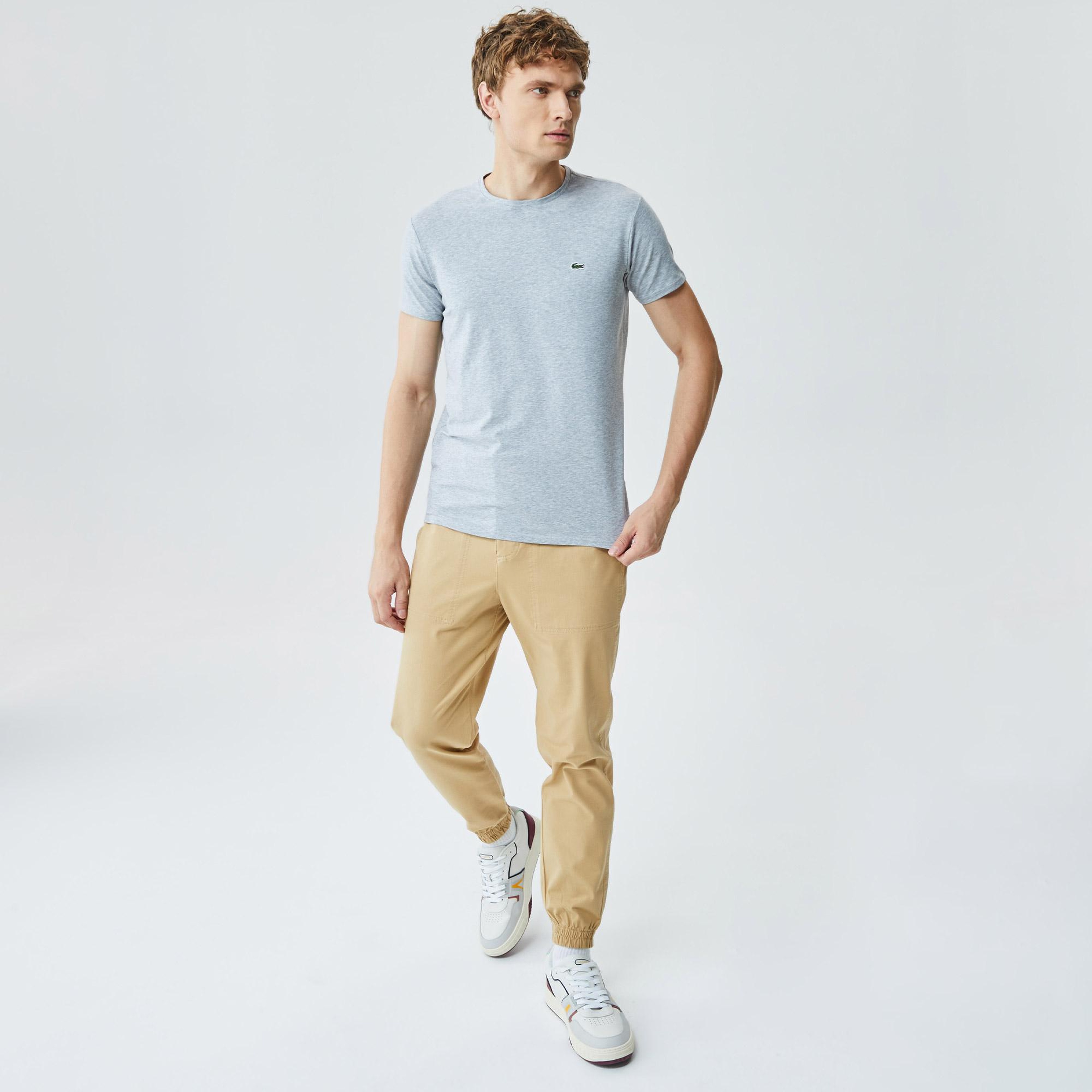 Lacoste Regular Fit Erkek Gri Tişört