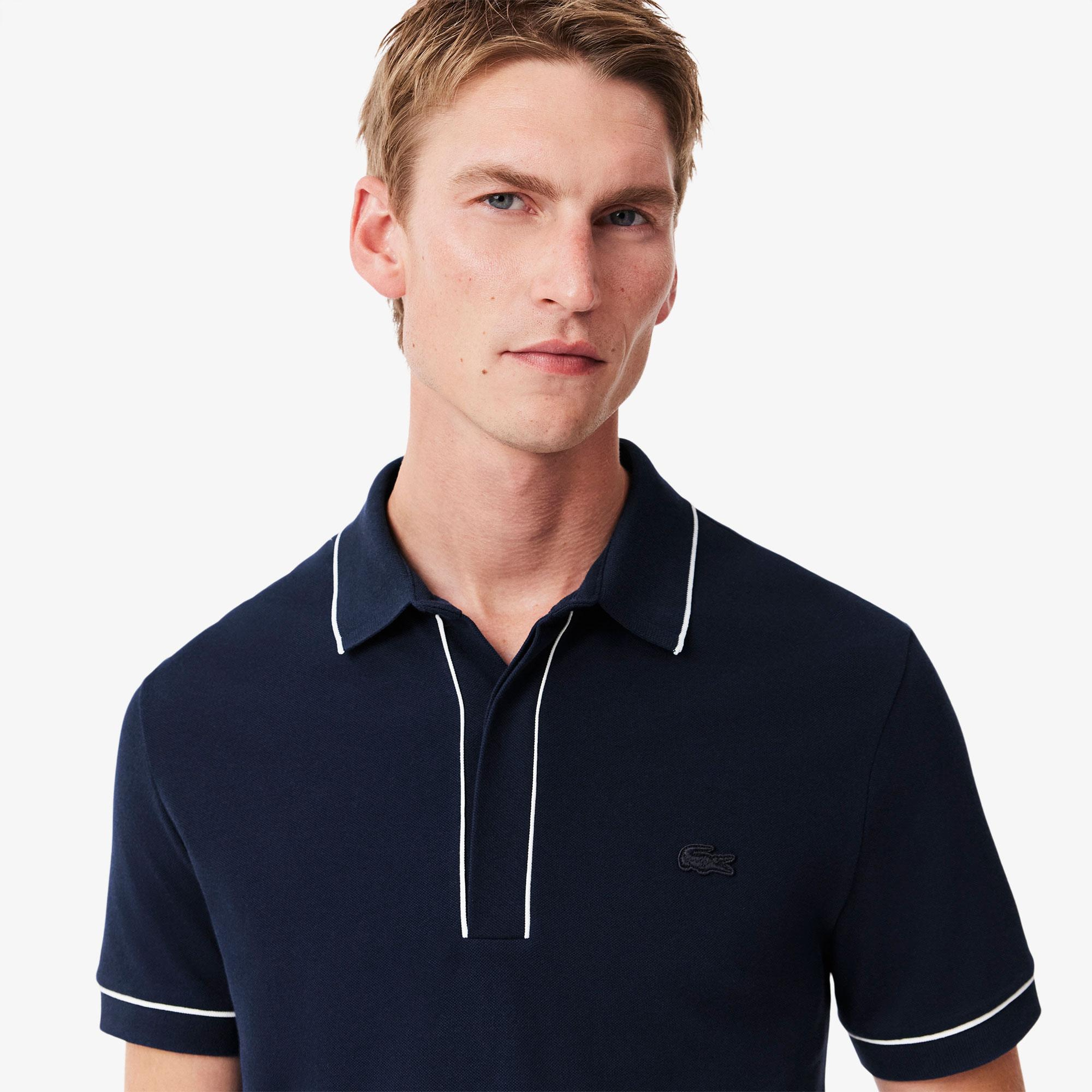 Erkek Regular Fit Organik Pamuk Lacivert Paris Polo