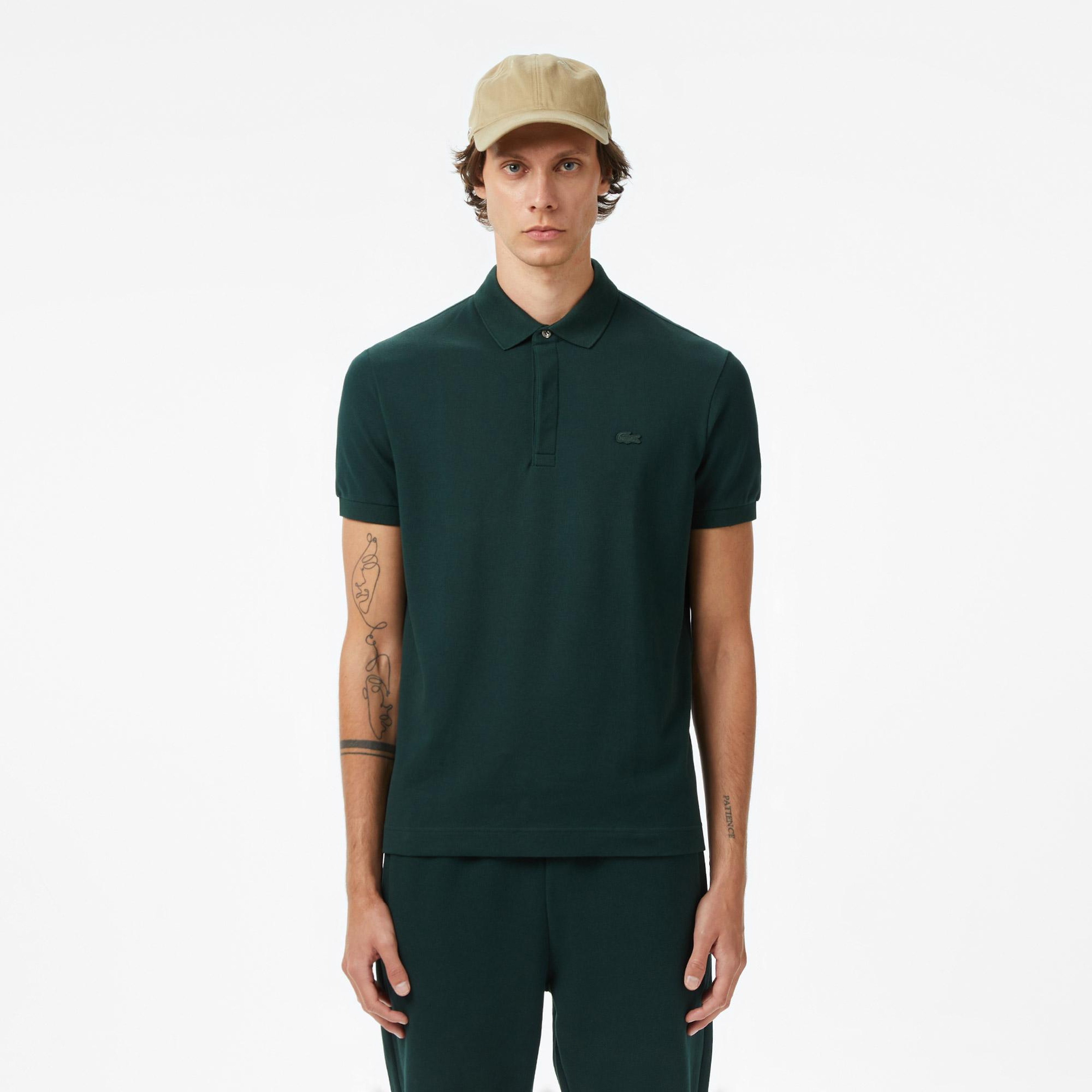 Lacoste Paris Erkek Regular Fit Koyu Yeşil Polo